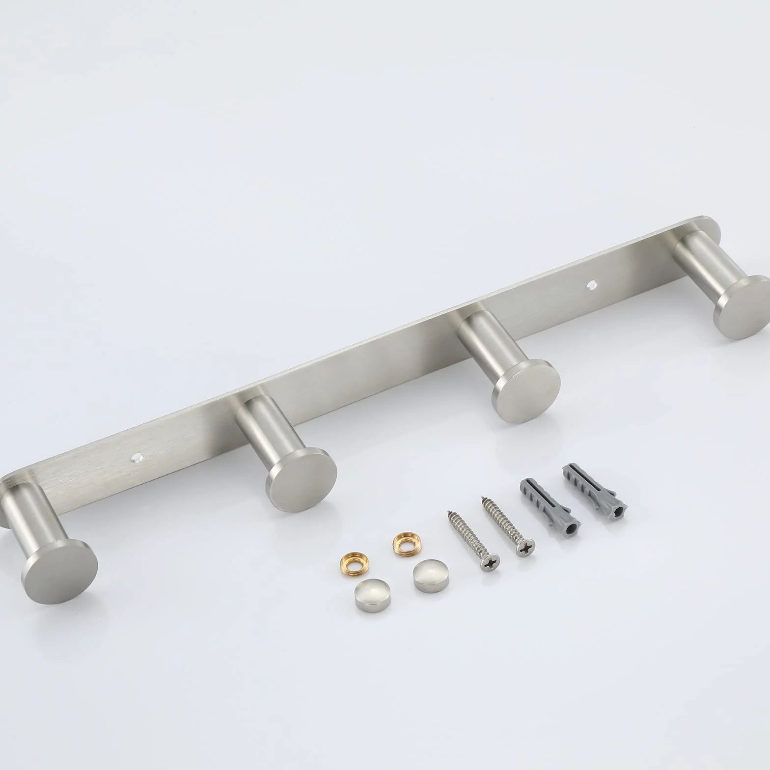 Ganchos Toalla Acero Inoxidable 304 Perchero Pared 4 Ganchos Baño Cocina