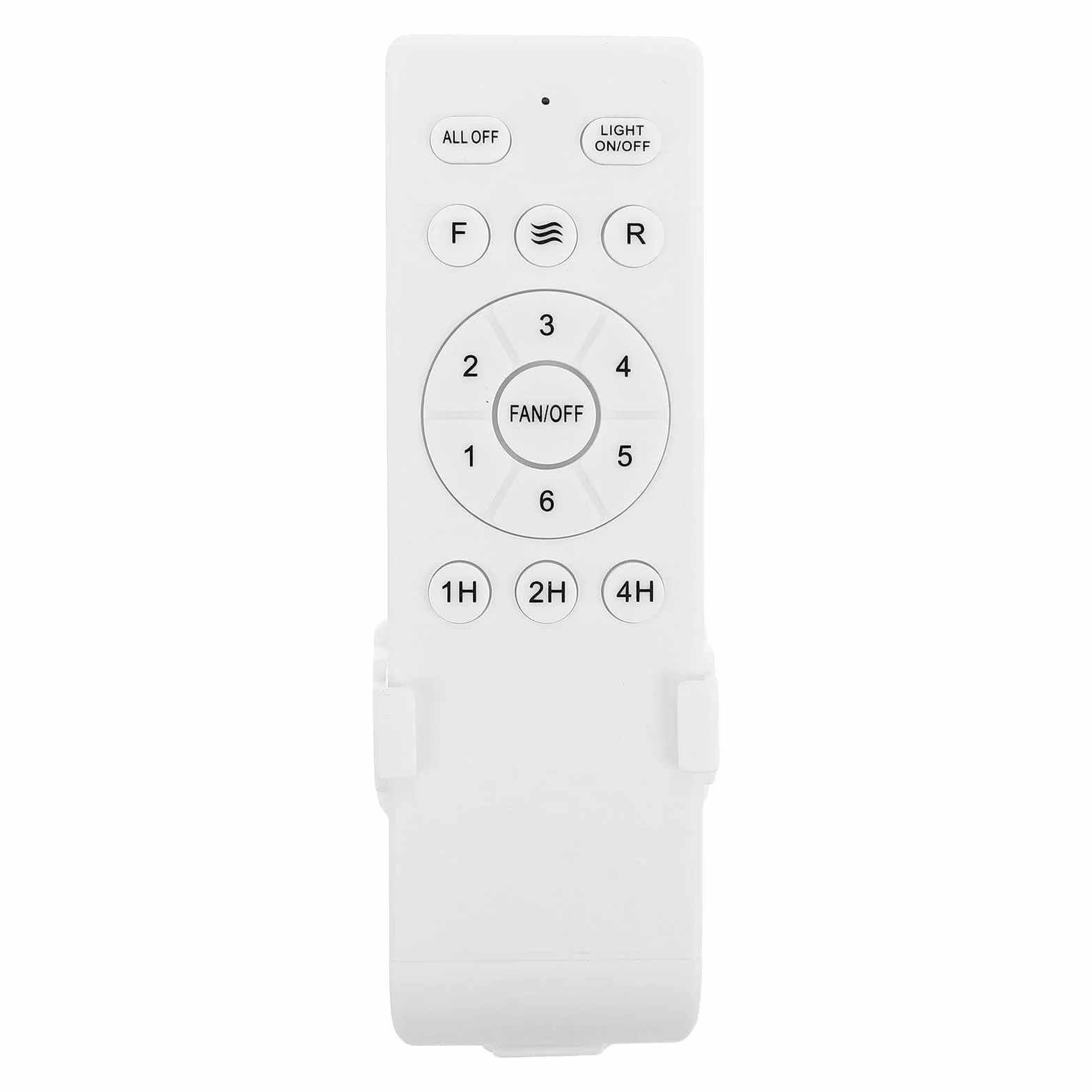 Garneck Control Remoto Universal para Ventilador de Techo con Luz, Control de Velocidad de 6 Velocidades Y Temporizador de 1/2/4 Horas, Compatible con Receptor de 433 Mhz para Sala de Estar Y