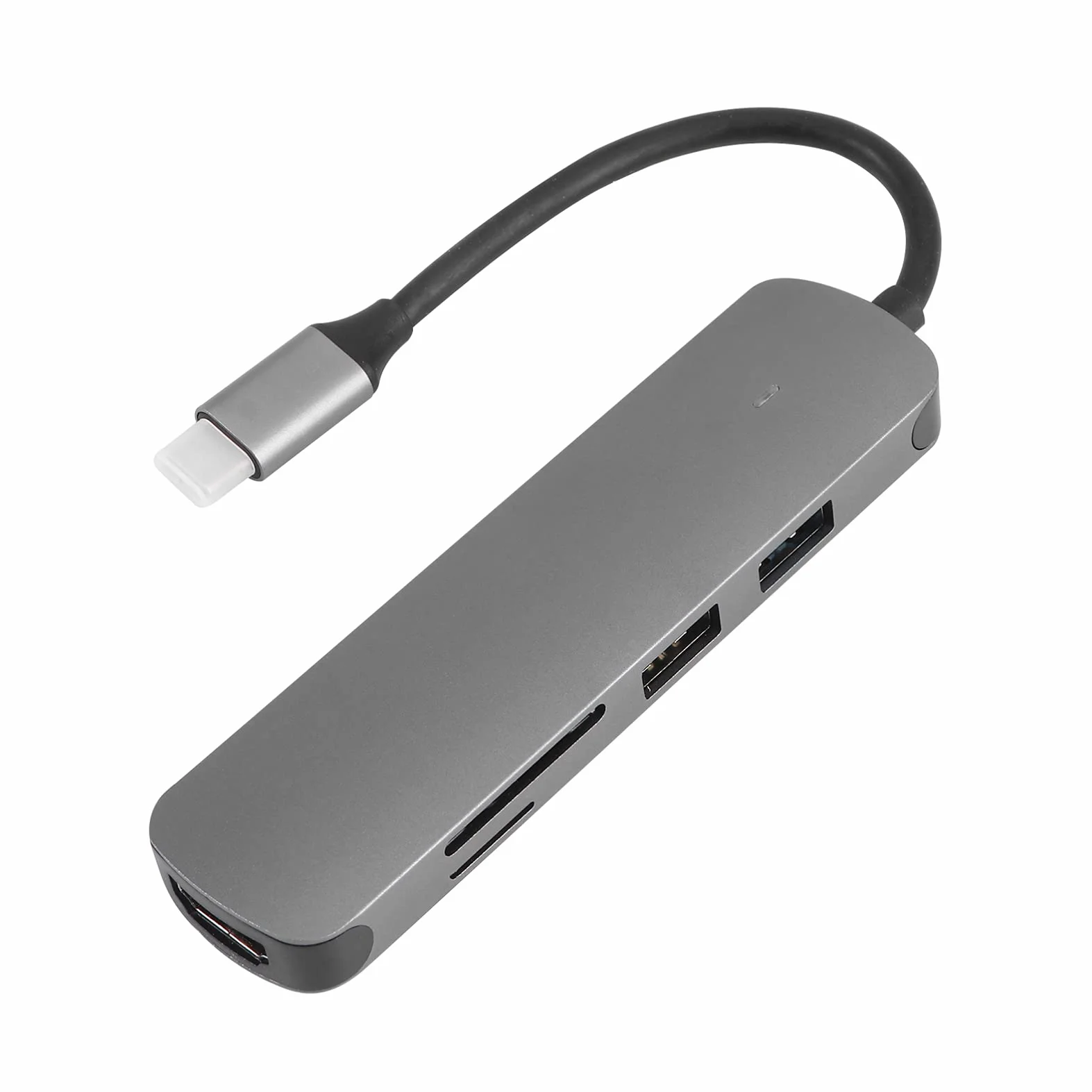 Housoutil Adaptador De Concentrador Multifunción De Base De 2 Piezas Concentrador De Datos Portátil Accesorios De Computadora Tipo C A Conector Adaptador 5 En 1 Dongle para Computadora