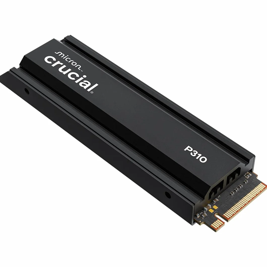 Crucial P310 PS5 SSD 2TB PCIe Gen4 NVMe M.2 con Disipador, hasta 7100 MB/s, Compatible con PlayStation 5, Ordenador de Sobremesa, Disco Duro Interno - CT2000P310SSD5-01