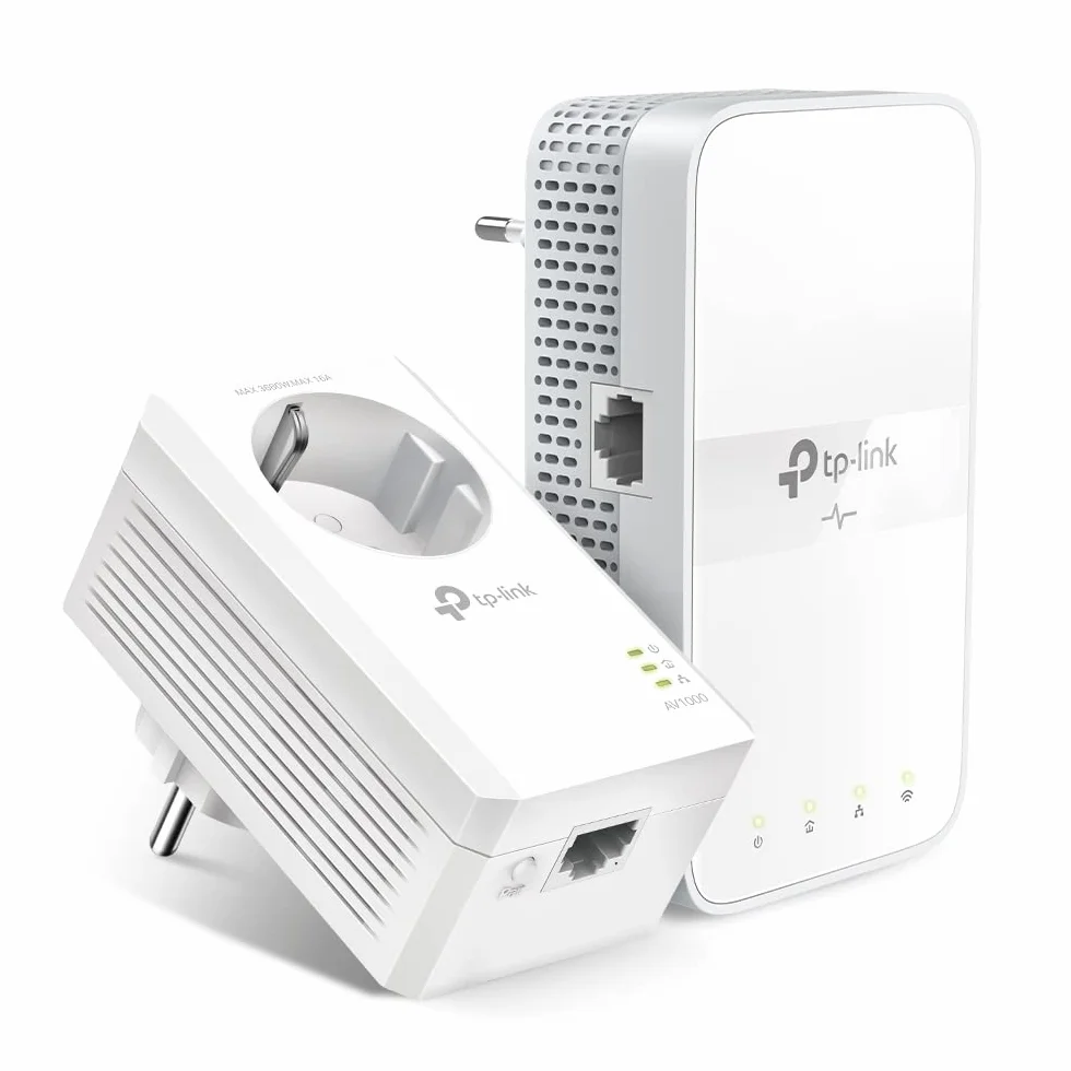 P-Link TL-WPA7617 Kit PLC WiFi AC1200 AV1000, Extensor de Red por Enchufe con Puerto Gigabit, Powerline HomePlug AV2, Doble Banda 2.4/5 GHz, EasyMesh, Plug & Play