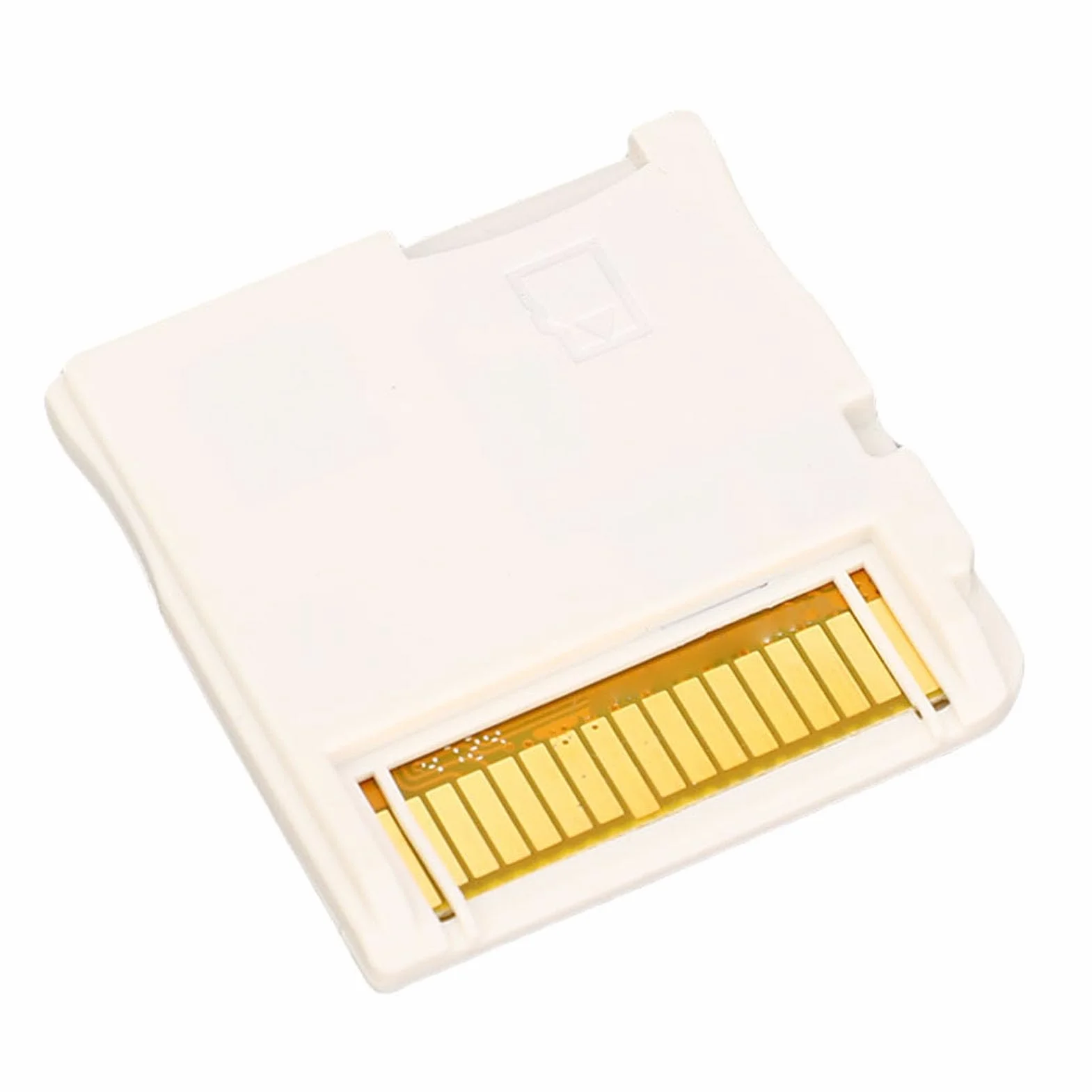 Tarjeta de Memoria para Videojuegos R4, Tarjeta Flash con Chip ASIC con Lector, Interfaz Personalizable para Consola de Juegos 2DS 3DS, Actualización 2025 (White)