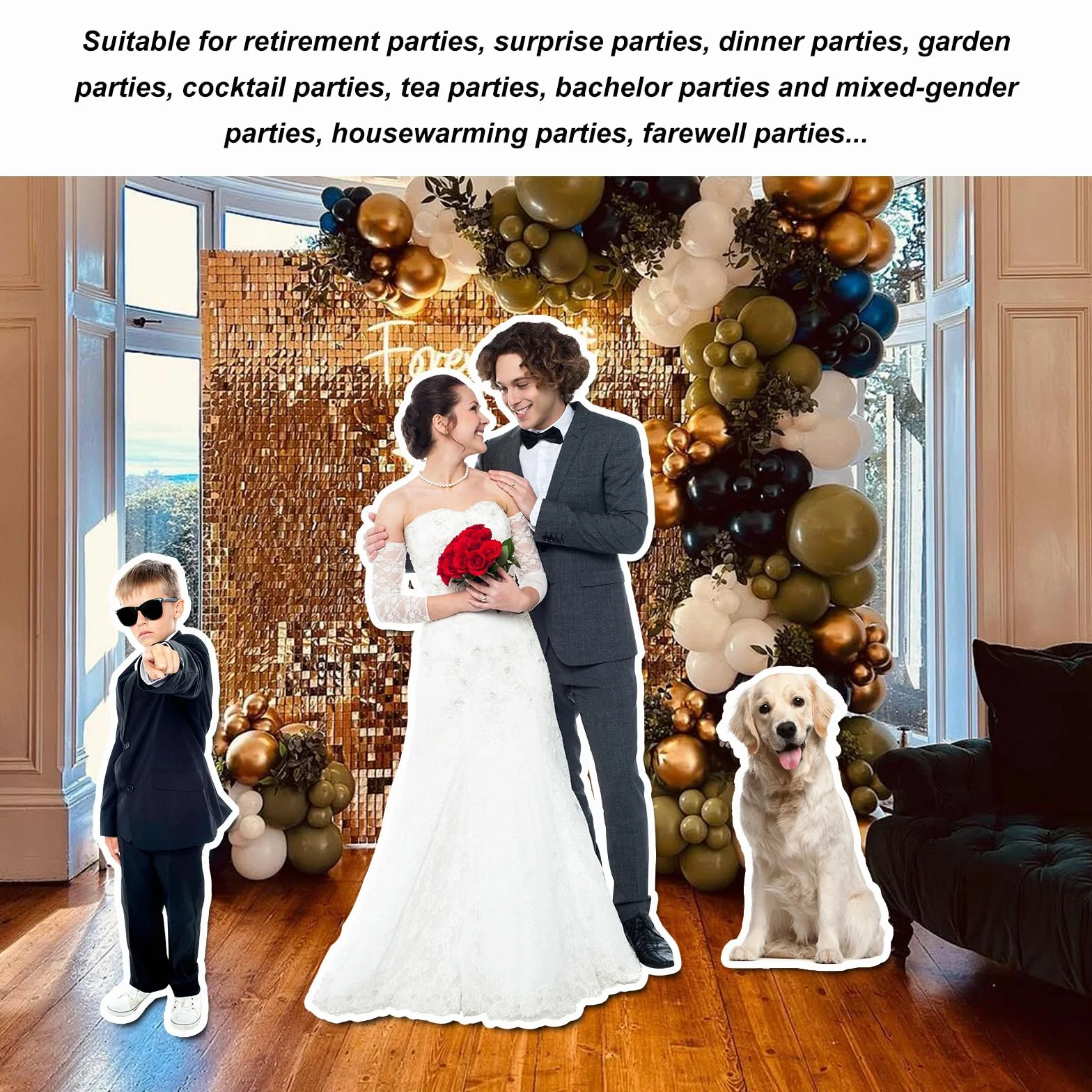 Figura de Cartón Tamaño Real Personalizada - Silueta a Medida para Regalos de Boda Únicos