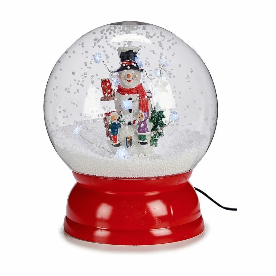 Krist+ Bola de Nieve Muñeco de Nieve 22 x 27 cm Rojo Plástico