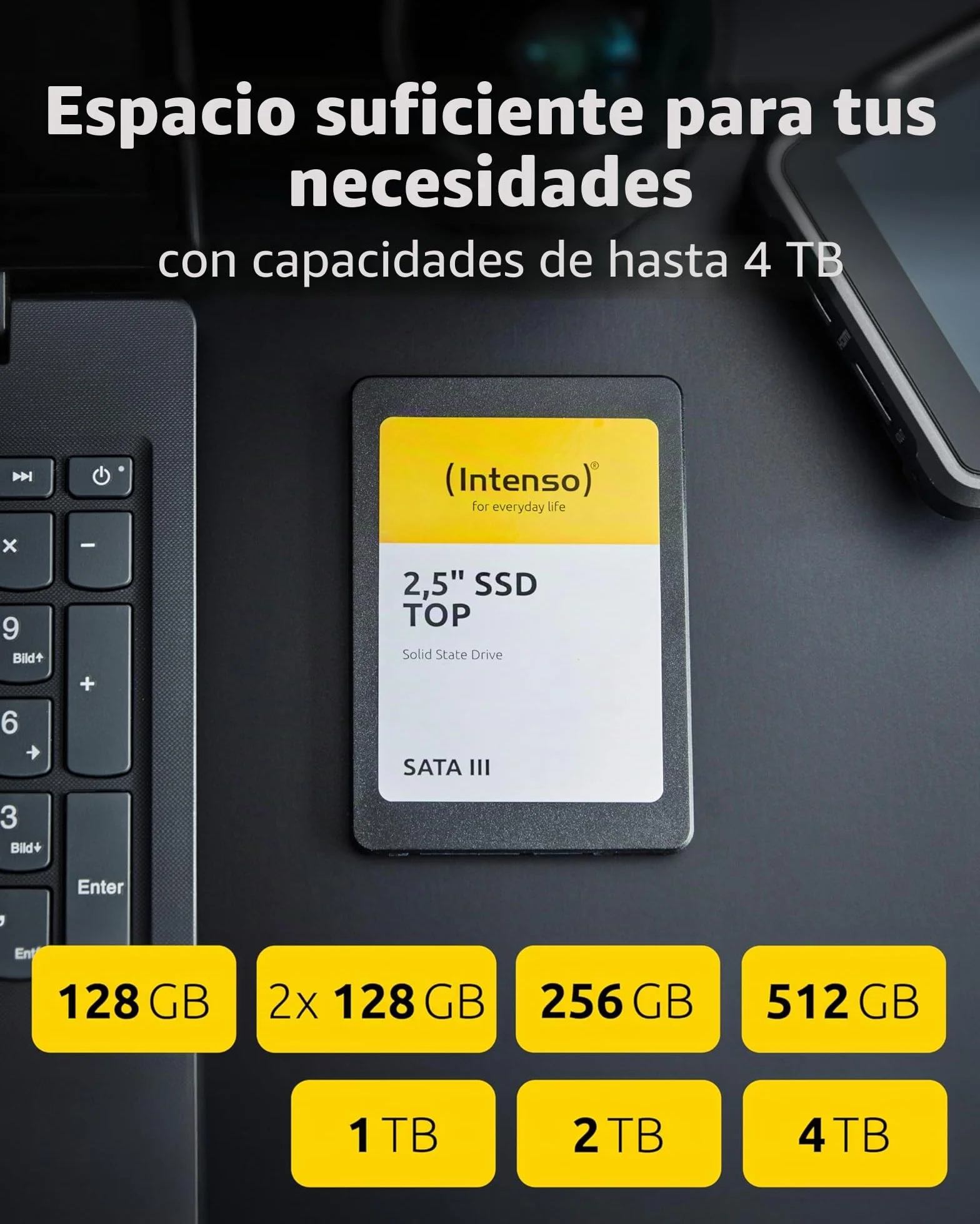 Intenso 2.5 Inch SSD SATA III 256 GB Unidad de estado sólido