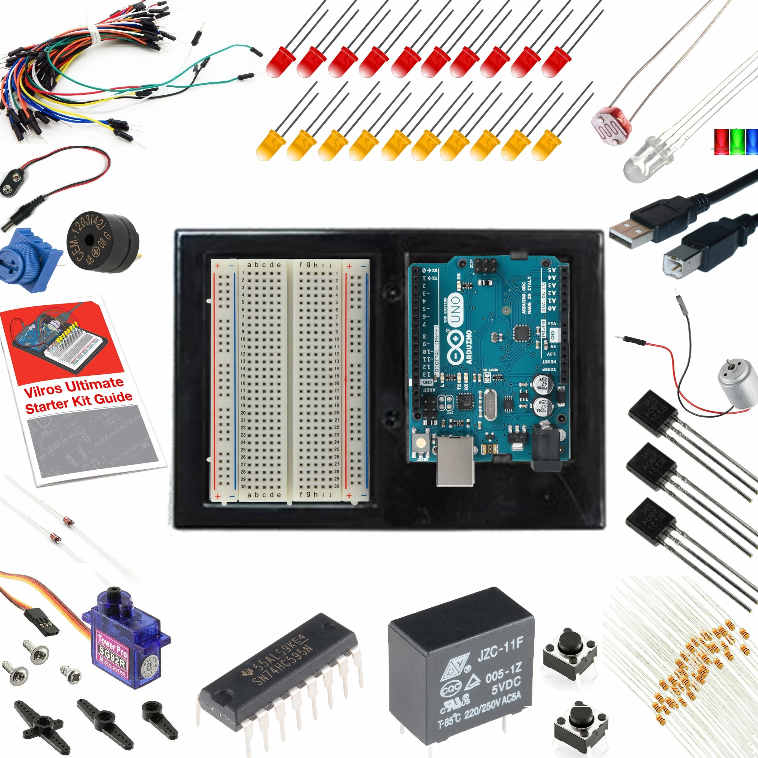 UNIROI Kit de Iniciación Aruino Completo con Tutorial para Principantes a Aprender Programación (UA005-1)