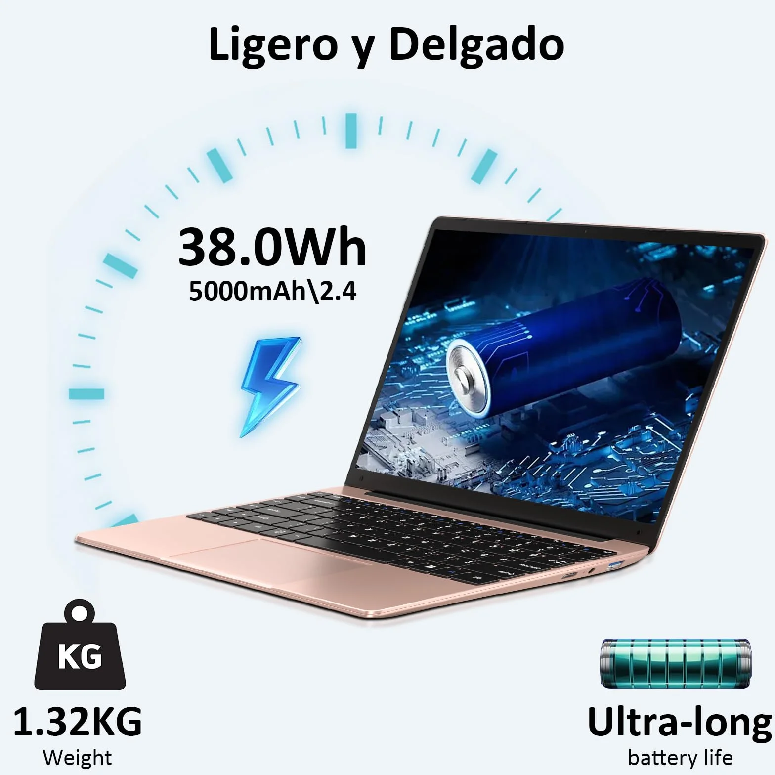 2026 Ordenador Portátil 14 Pulgadas hasta 2,8 GHz Celeron N4020 256GB SSD PC Portátils Soporta 1TB SSD Expansión con Ratón Inalámbricopara Trabajo-Estudio-Aprendizaje 1080 Mini Puerto Multimedia-Oro