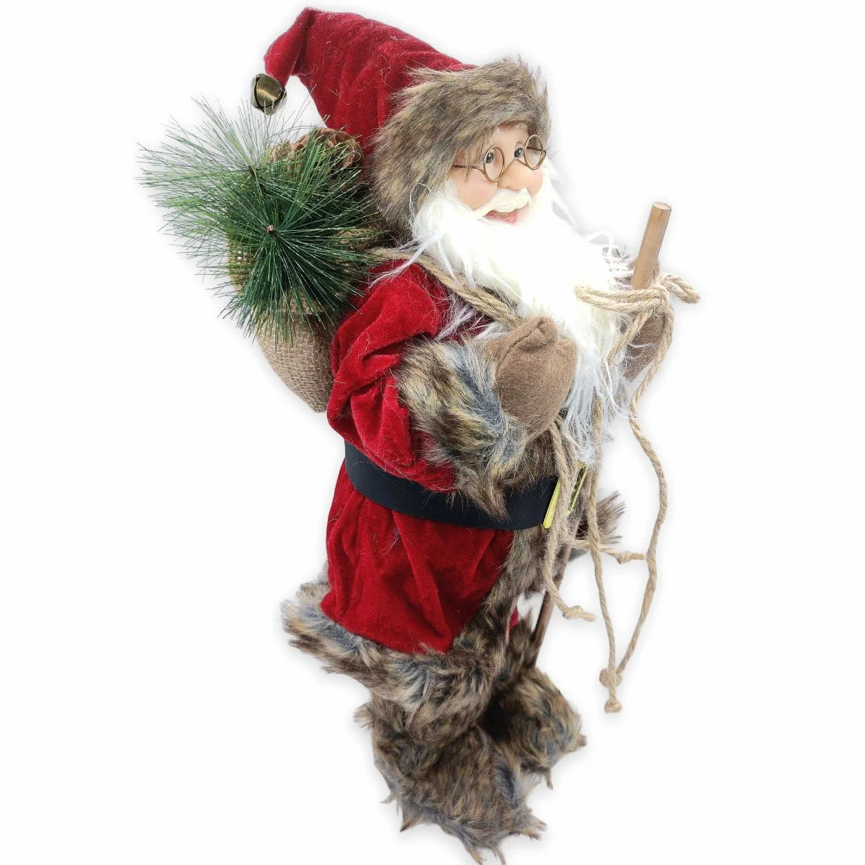 Figura de Papá Noel Santa Claus 60 cm 80 cm rojo blanco decoración navideña regalo
