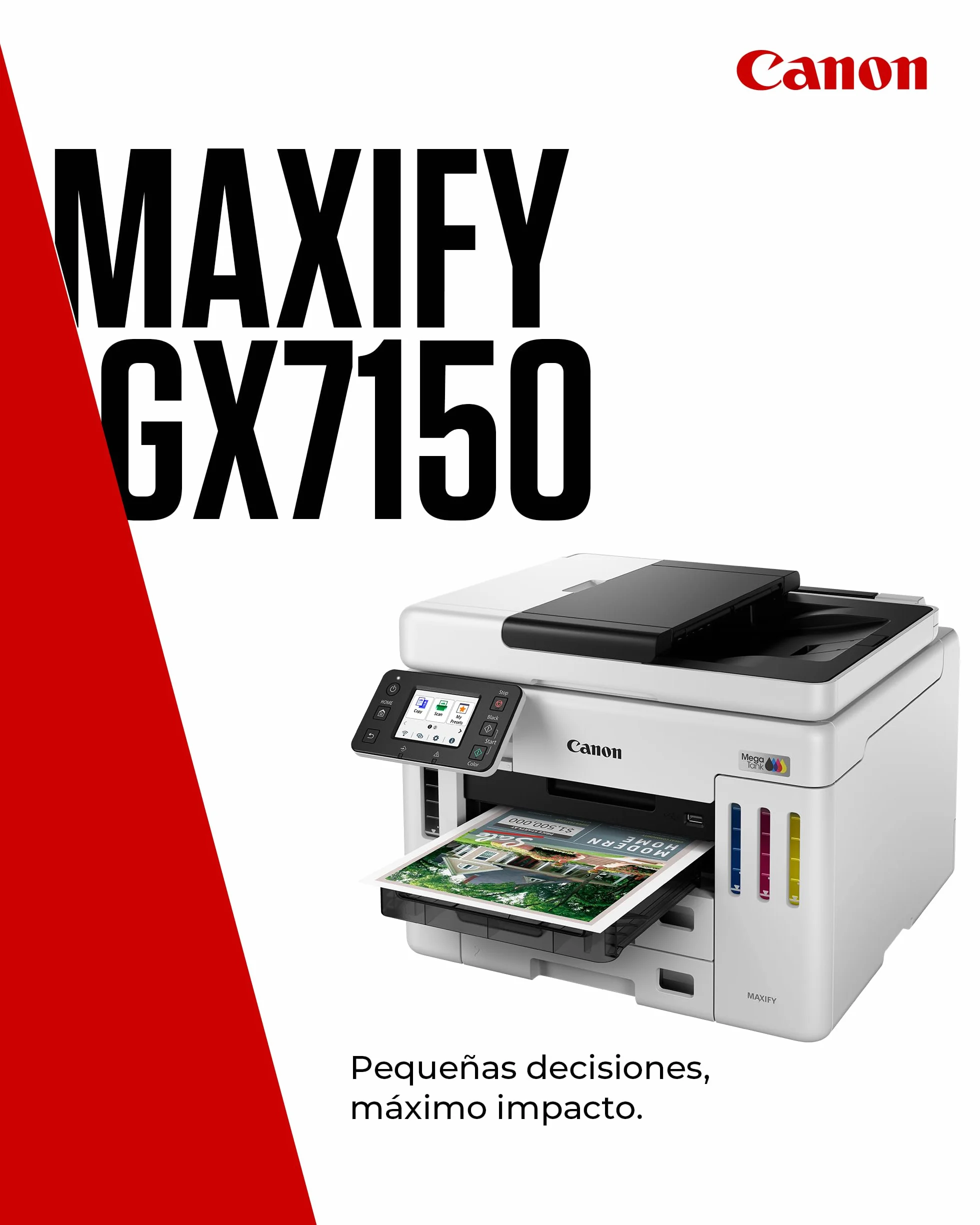 Canon Maxify Gx7150 Megatank - Multifunktionsdrucker - Farbe - Tintenstrahl - Ciss - Legal (216 X 356 Mm)