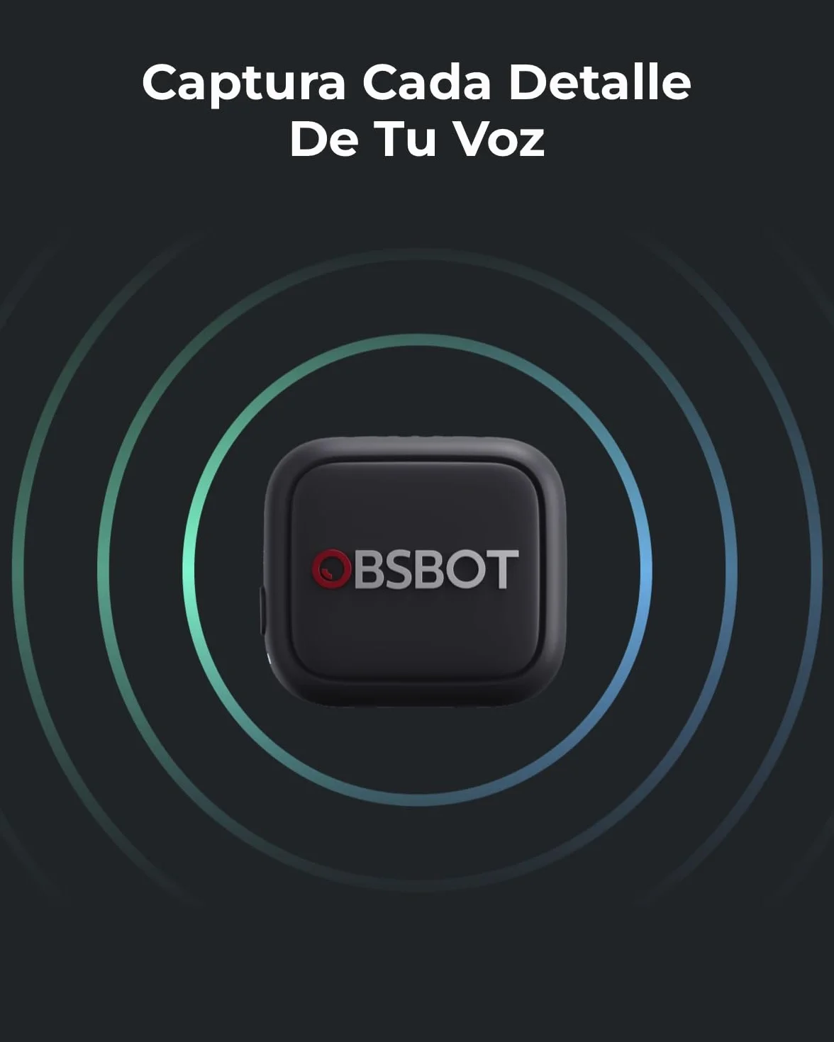 OBSBOT VOX SE Micrófono Inalámbrico Live Streaming, Compatible Tiny 3 Serie | Rango De Captación: 100m Máx.