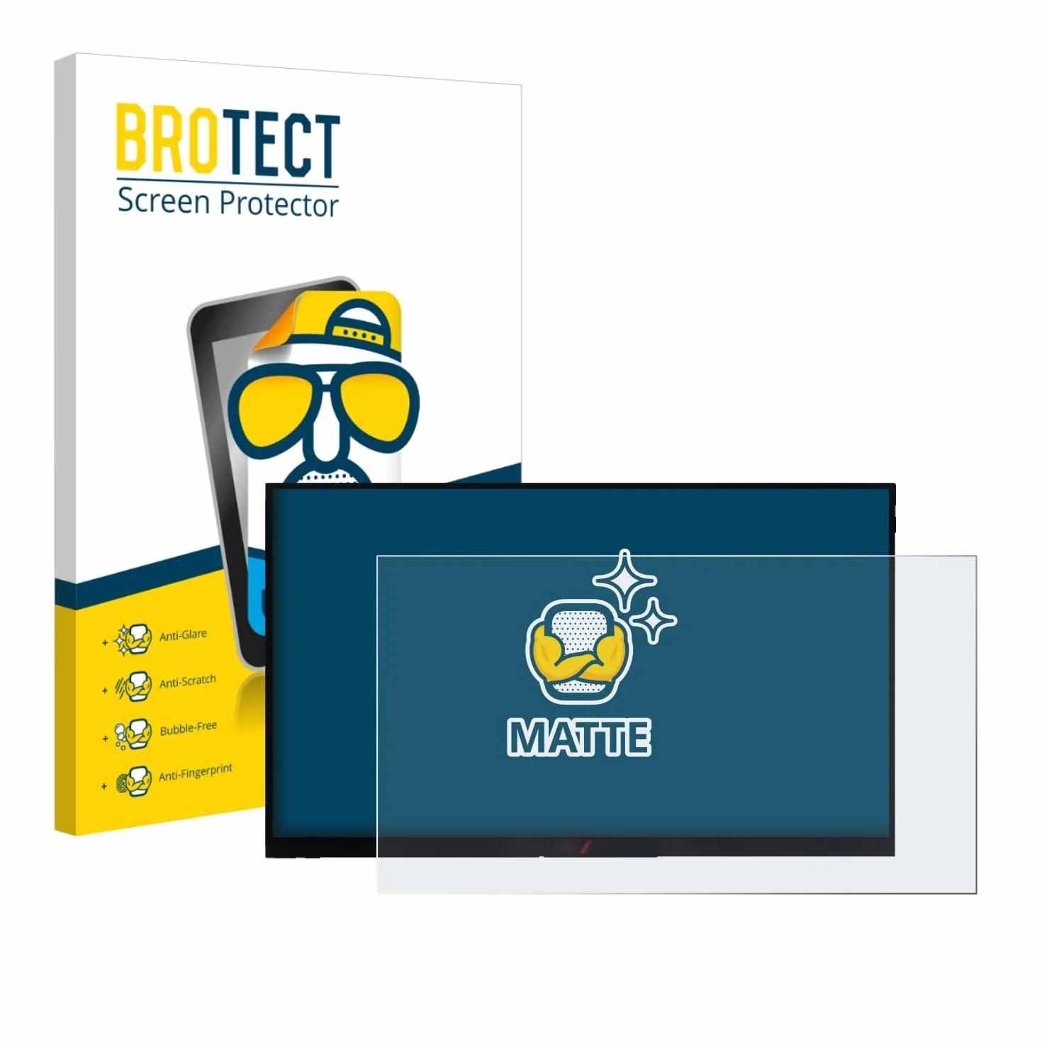 BROTECT Protector Pantalla Anti-Reflejos para Verbatim PMT-15 Película Mate Anti-Huellas