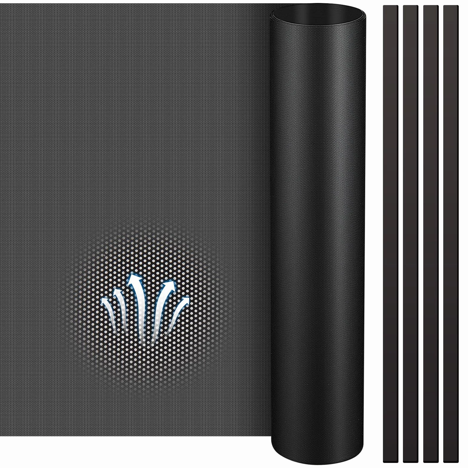 Woanger 1 filtro de malla antipolvo de 1000 x 300 mm para carcasa de PC, filtro de polvo de PVC, cubierta de filtro de malla a prueba de polvo, filtro de polvo de ventilador con tira magnética para