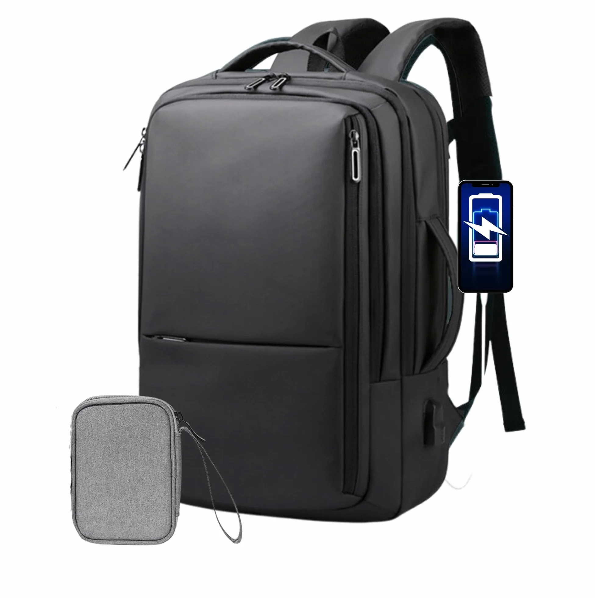 Mochila ordenador viaje 40x20x30, vueling,Mochila de trabajo mujer/hombre, mochila portatil con USB,Impermeable, equipaje de mano,cabina, Backpack travel PortatilNegocio Trabajo Diario y Escolares
