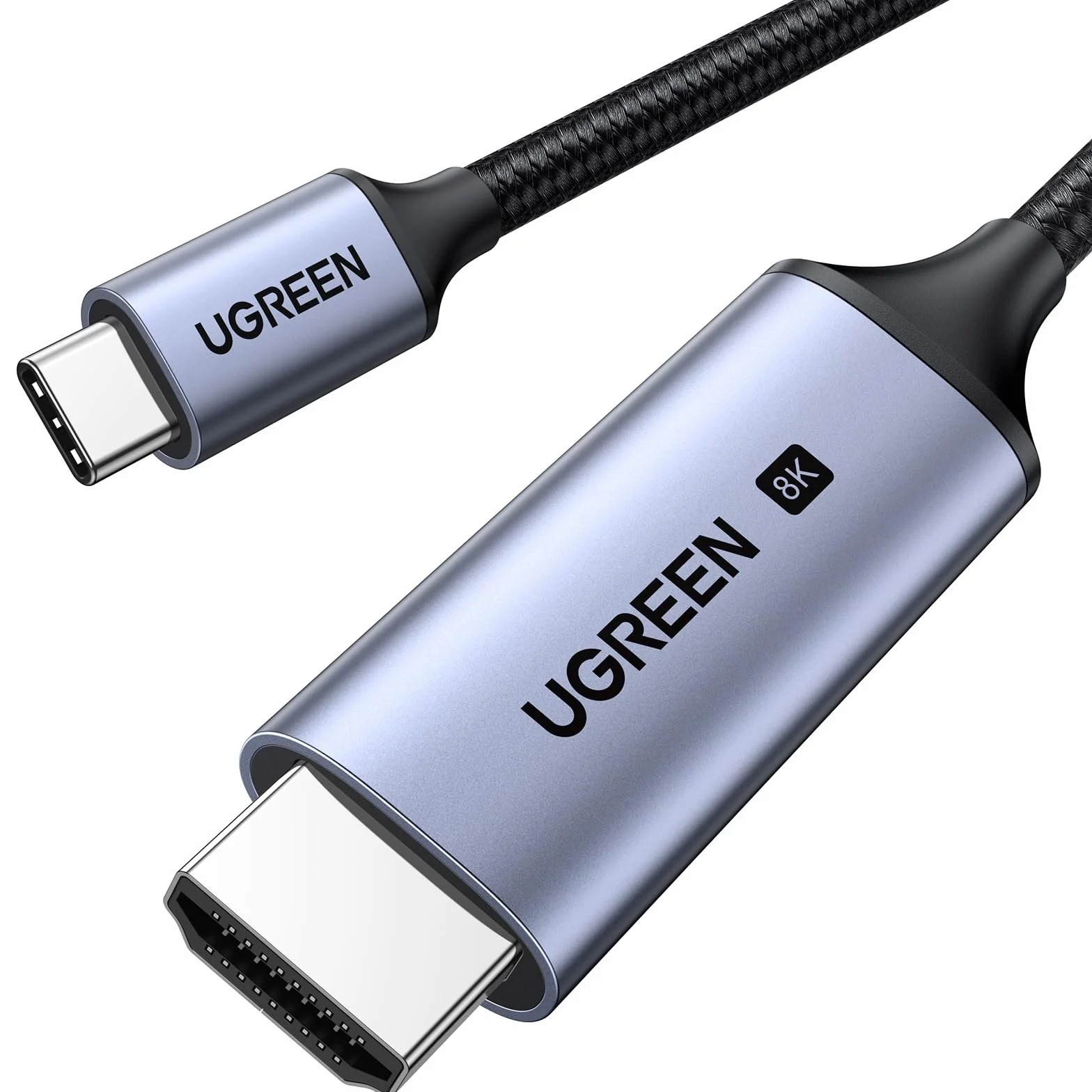 UGREEN Cable USB C a HDMI 8K 6Hz 4K 24Hz Thunderbolt 3 4 HDR HDCP 2.3 Alta Velocidad Compatible con iPhone 17 Plus Pro Max MacBook Pro Air iPad Pro Galaxy S24 Ultra Steam Deck (3M)