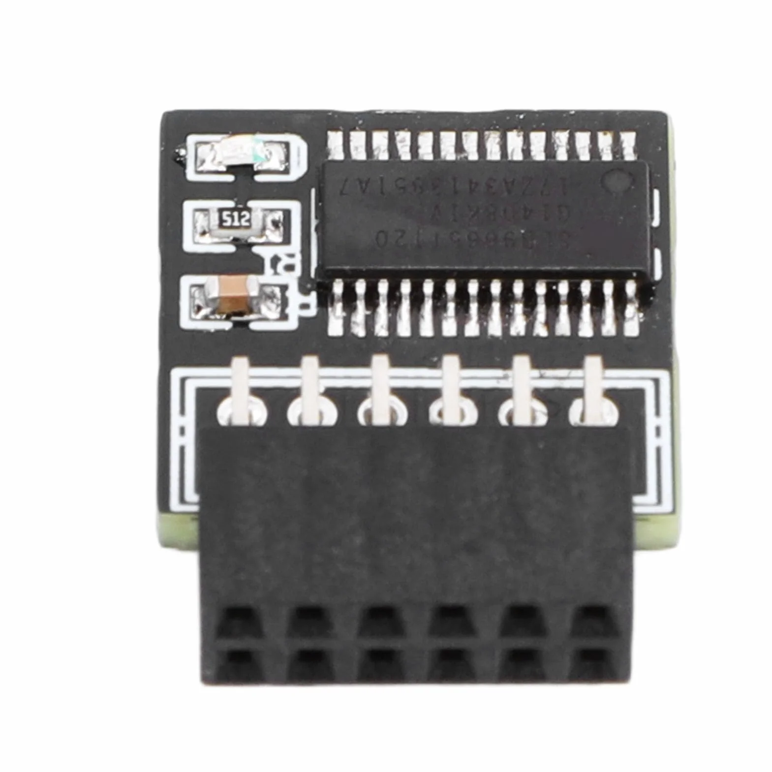 Luocute Módulo TPM2.0, Ahorro de Energía Estable para 11, Compatible con Sistemas 2.0, GC TPM2.0 S, Aplicable para Placas Base con Chips TPM2.0, Interfaz SPI 12pin