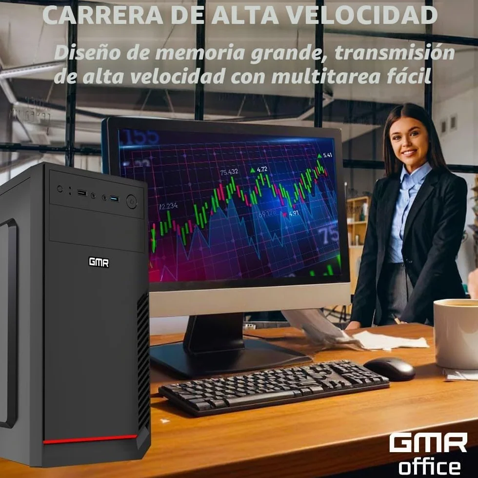 Intel i7 - Computadora Multimedia Business Office con 3 años de garantía | 32 GB RAM | 1000 GB SSD | USB 3.0 | Windows 11 Prof. 64-bit | WiFi 600 y Bluetooth 5
