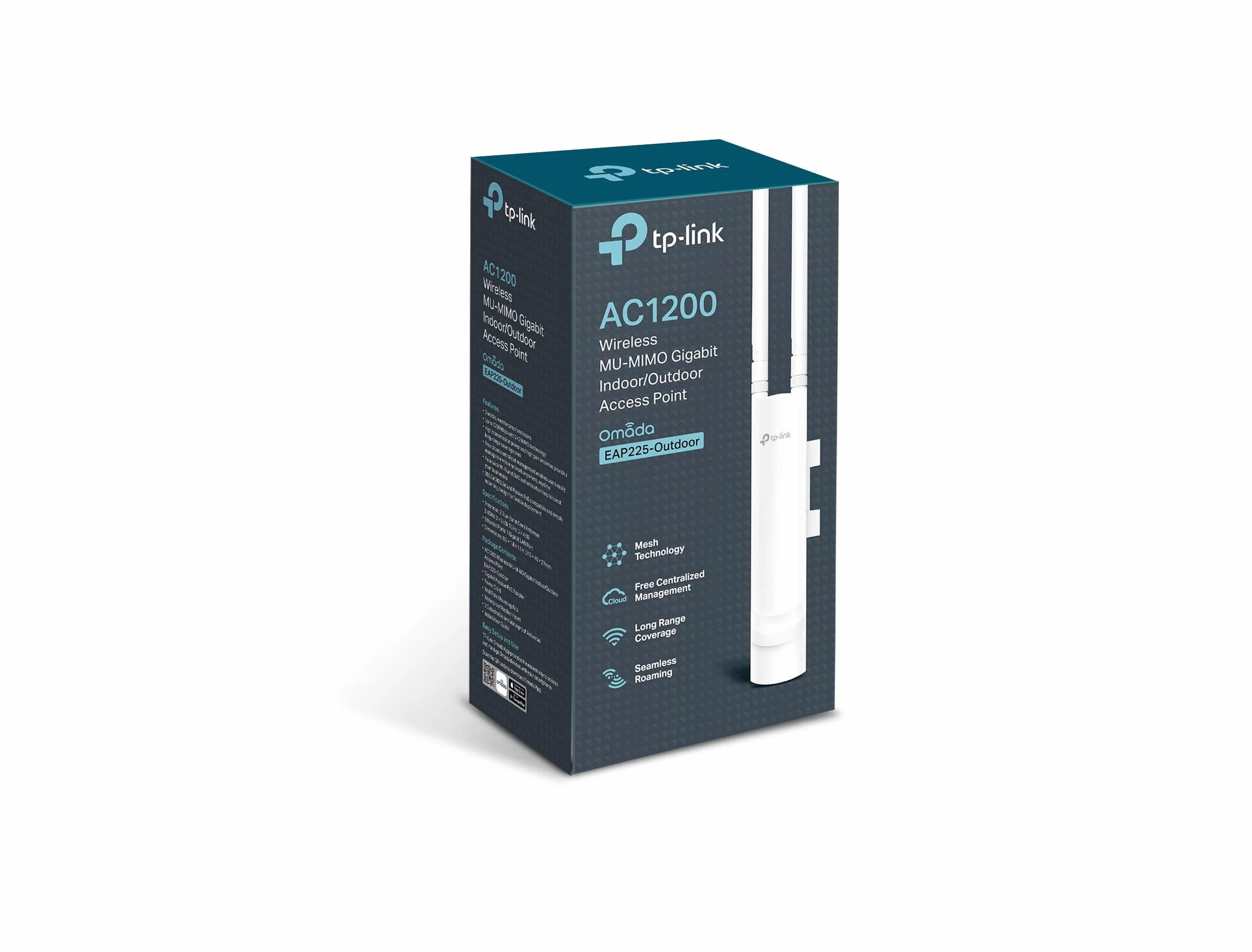 TP‑Link EAP225‑Outdoor Punto de Acceso WiFi AC1200 Exterior MU‑MIMO PoE Omada SDN