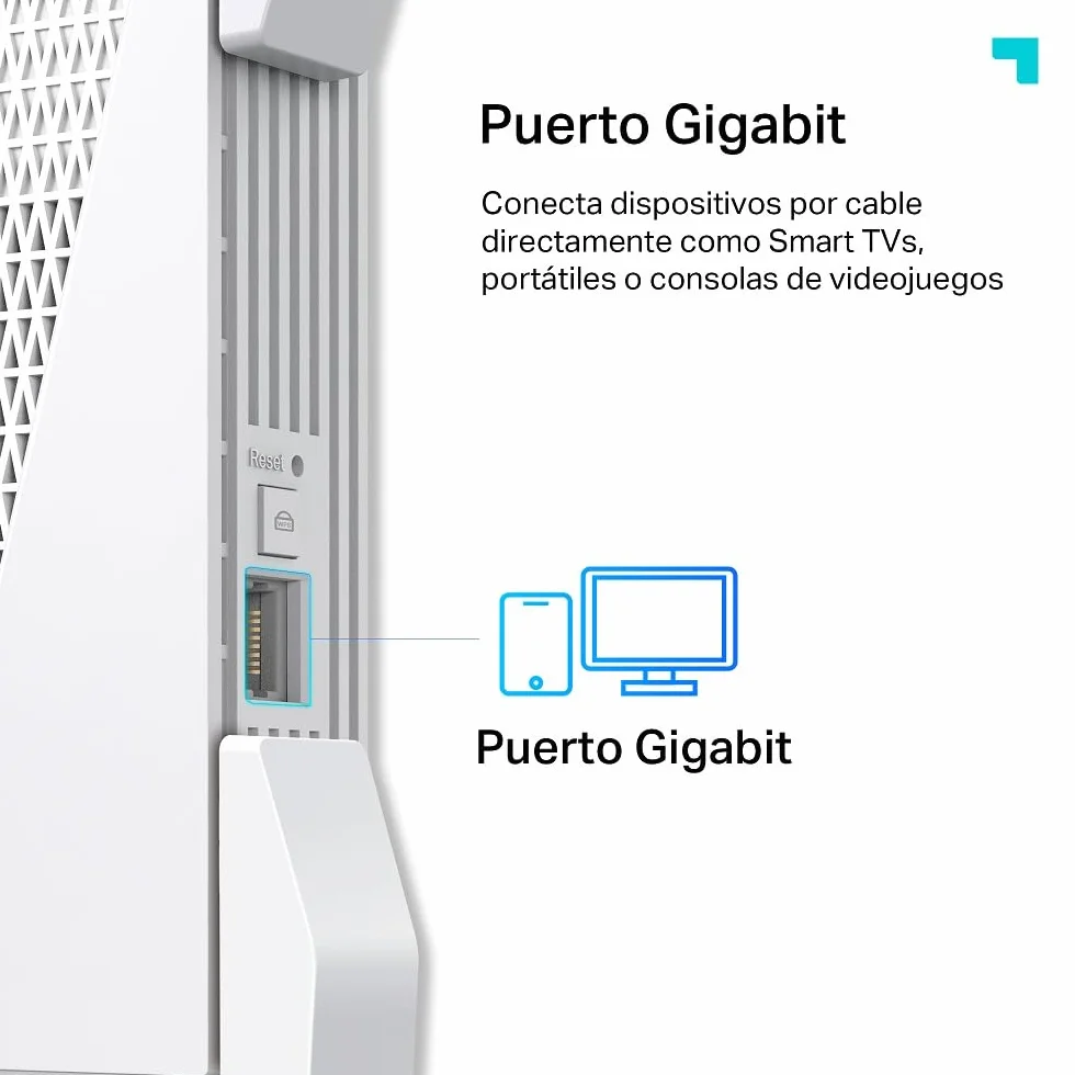 TP-Link RE815XE Repetidor WiFi 6e Mesh AXE5400, Triple Banda,Banda Exclusiva 6GHz,Canal de 160MHz,Fácil Control por App,Compatible con EasyMesh