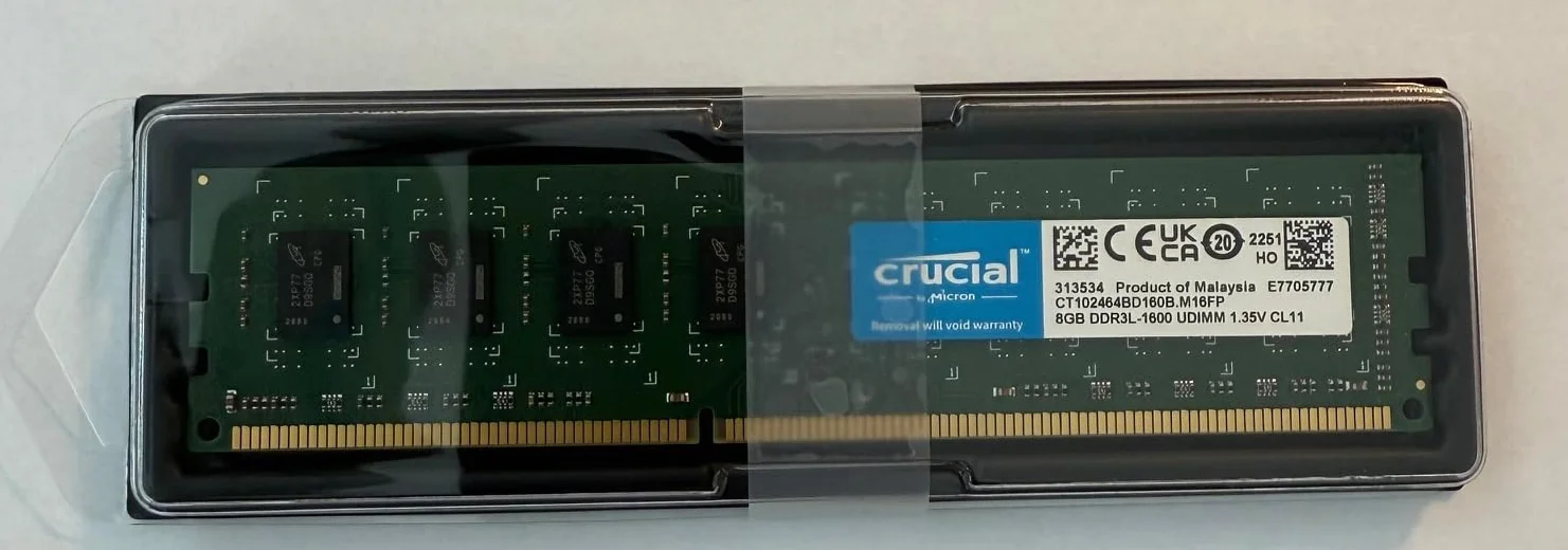 Crucial RAM CT102464BD160B 8 GB DDR3 1600 MHz CL11 Memoria para computadora de escritorio