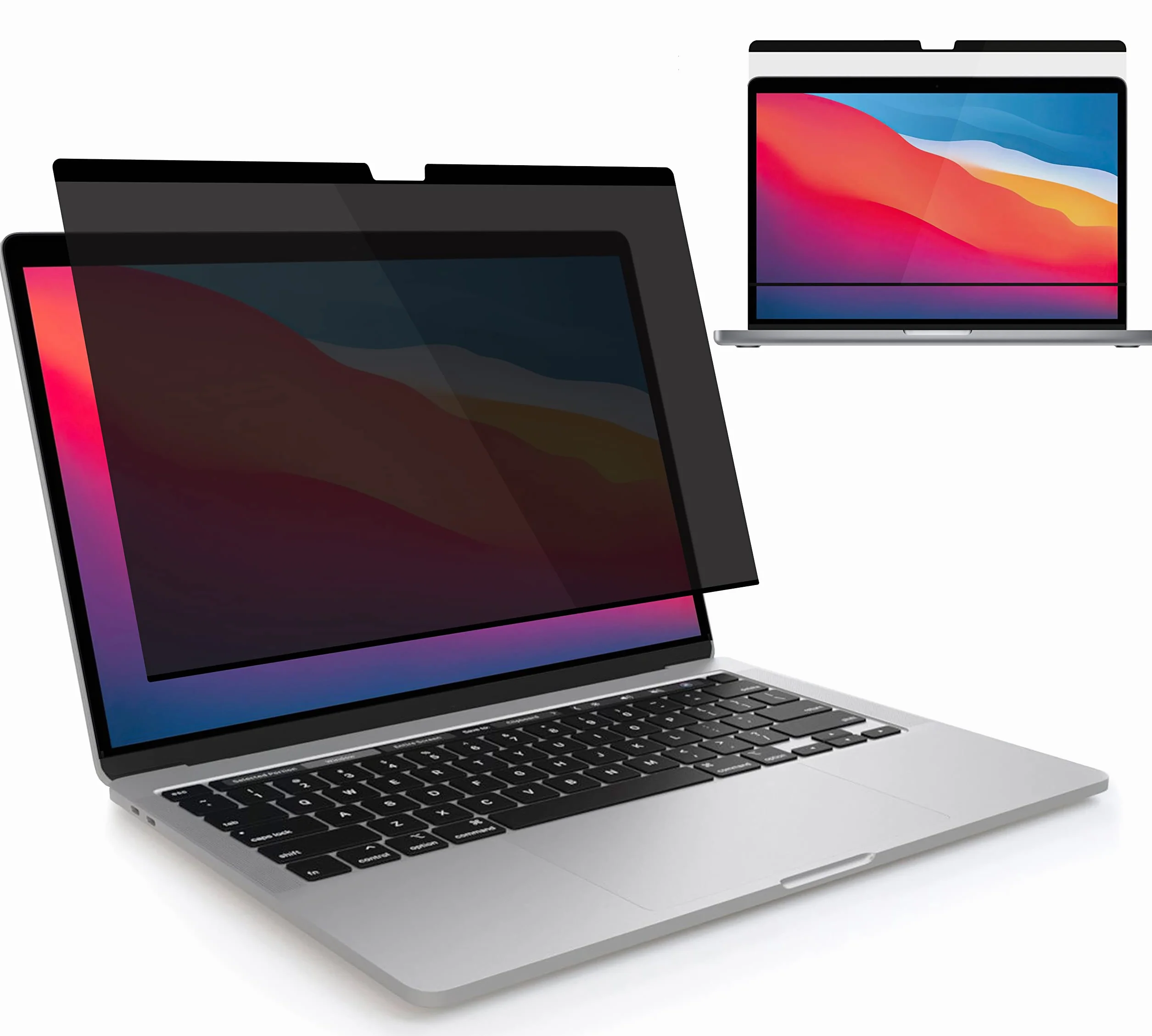 MyGadget Funda Pantalla [Privacidad] para MacBook Pro 13 Inch (2016-2022,M1,M2) | MacBook Air 13 (2018-2021,M1) Lámina Magnético Removible - Filtro[Privacidad]