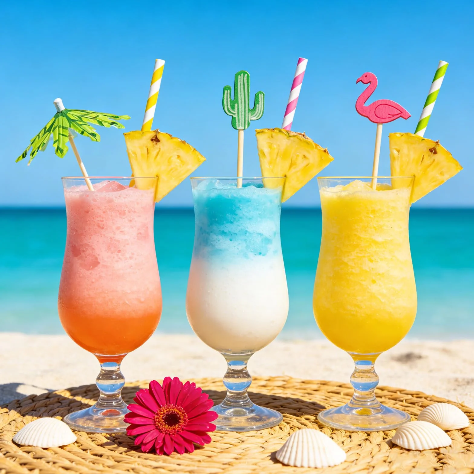 Paraguas de Cóctel 200 Piezas Sombrillas de Cócteles Decoración Fiestas Tropicales Hawaianas