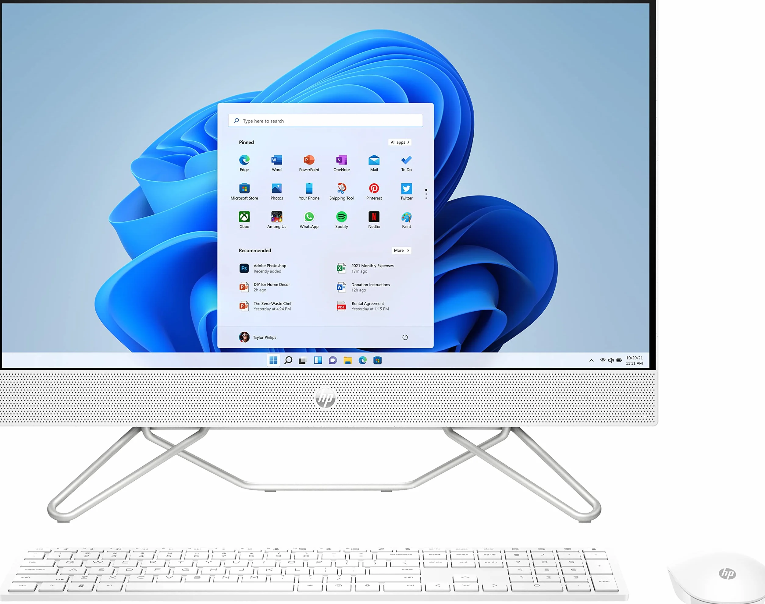 HP All-in-One 24-cb1002ss Todo en Uno - Ordenador de 23,8" Full HD (Intel Core i5-1235U, 16GB RAM, 512GB SSD, Intel Iris Xe Graphics, Windows 11) Blanco - Teclado QWERTY Español