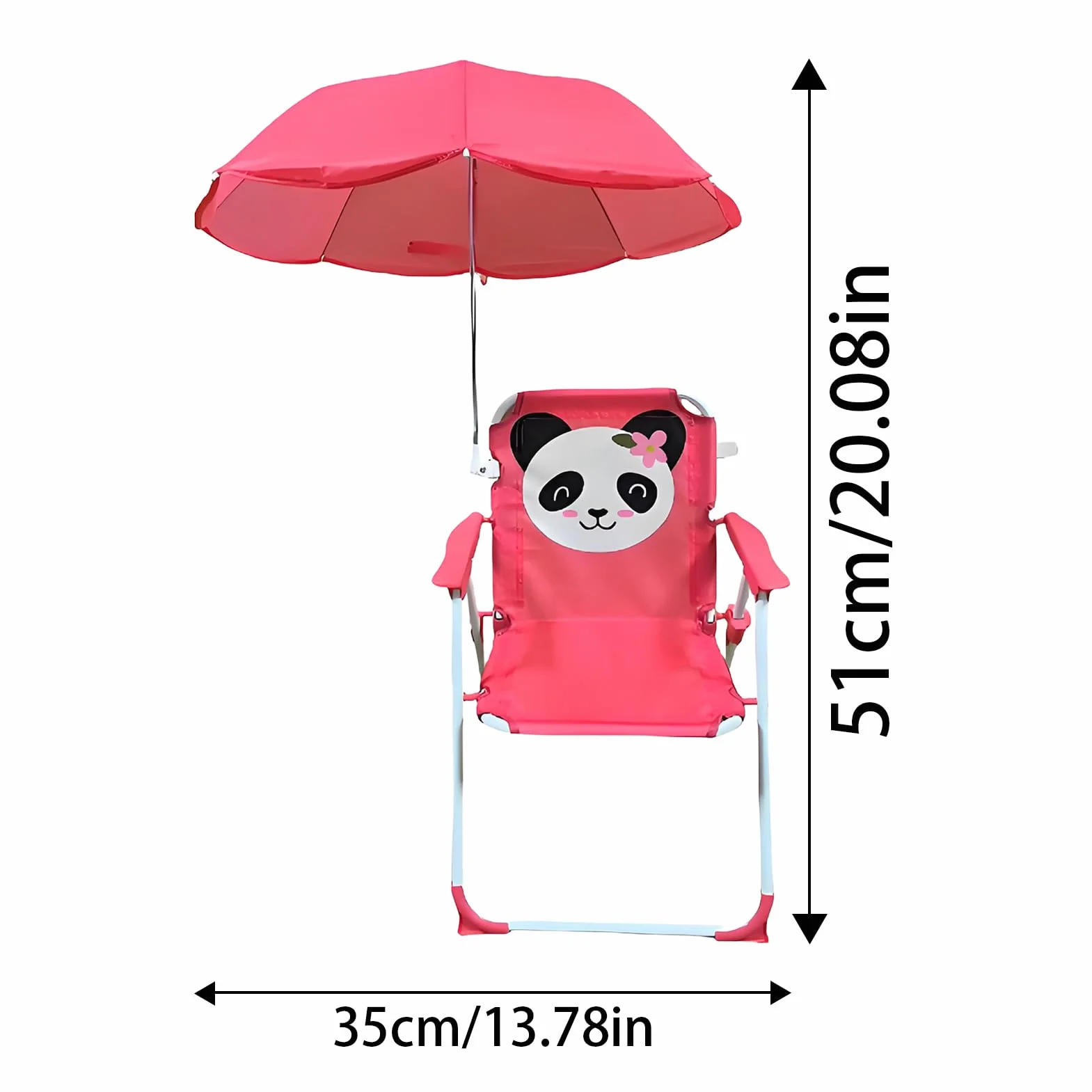 Silla de Playa Infantil Plegable con Paraguas, Ligera y Resistente al Viento