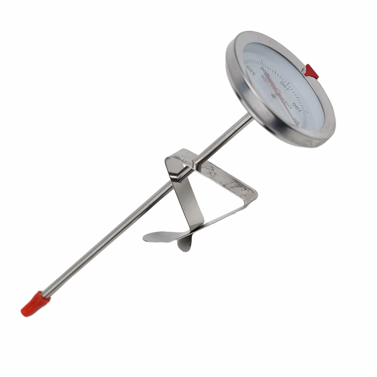Termómetro de acero inoxidable para alimentos, sonda 15 cm, 0-300°C, lectura de esfera