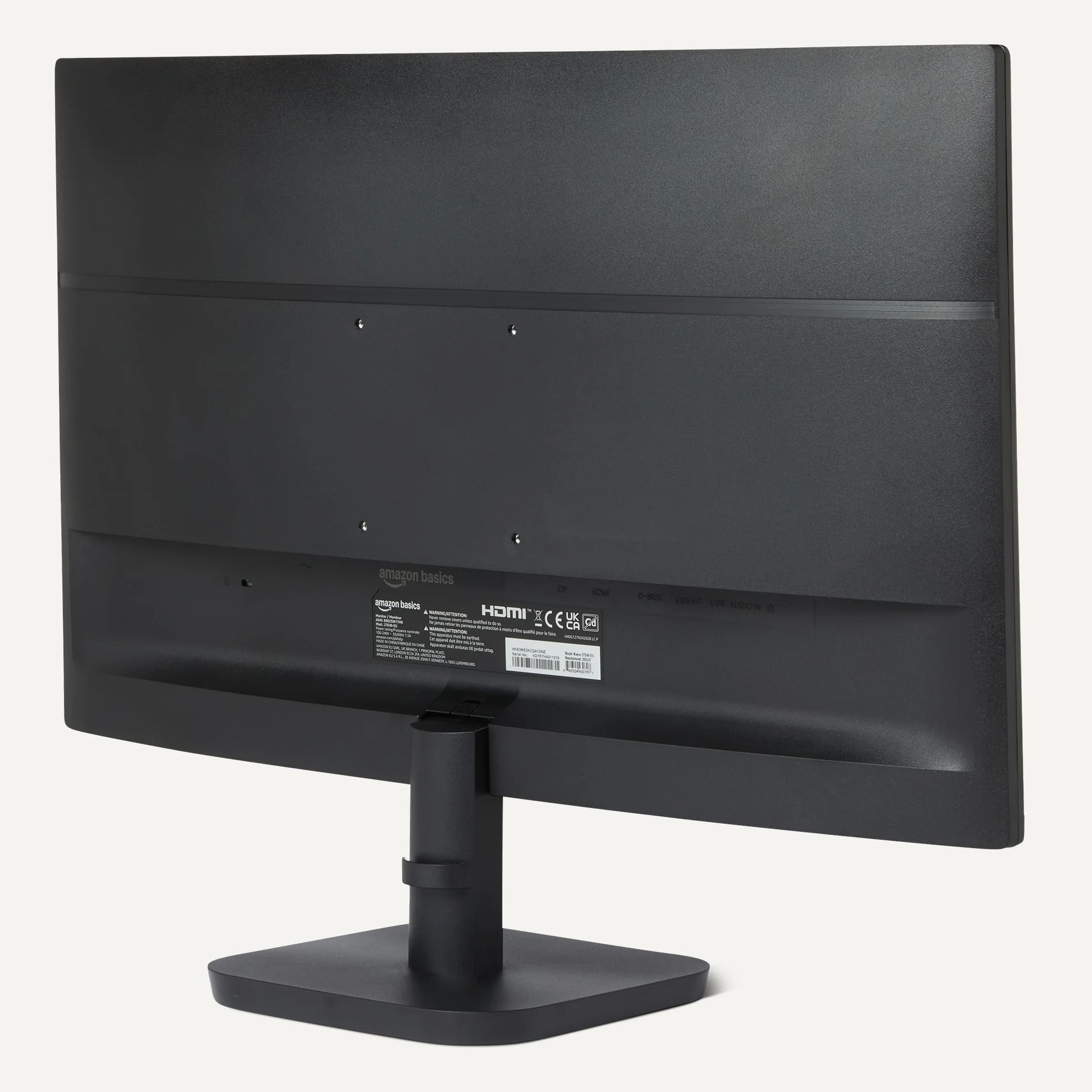 Amazon Basics Monitor de Ordenador de 68,6 cm, 120 Hz, FHD 1080P, Compatible con HDMI, DP, VGA, VESA, para Oficina y hogar, Negro