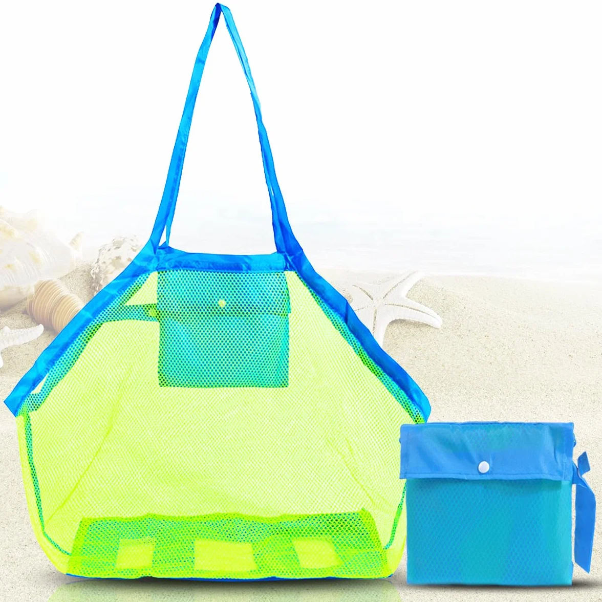 O³ Bolsa Playa Malla Grande Plegable para Toallas y Accesorios Natación