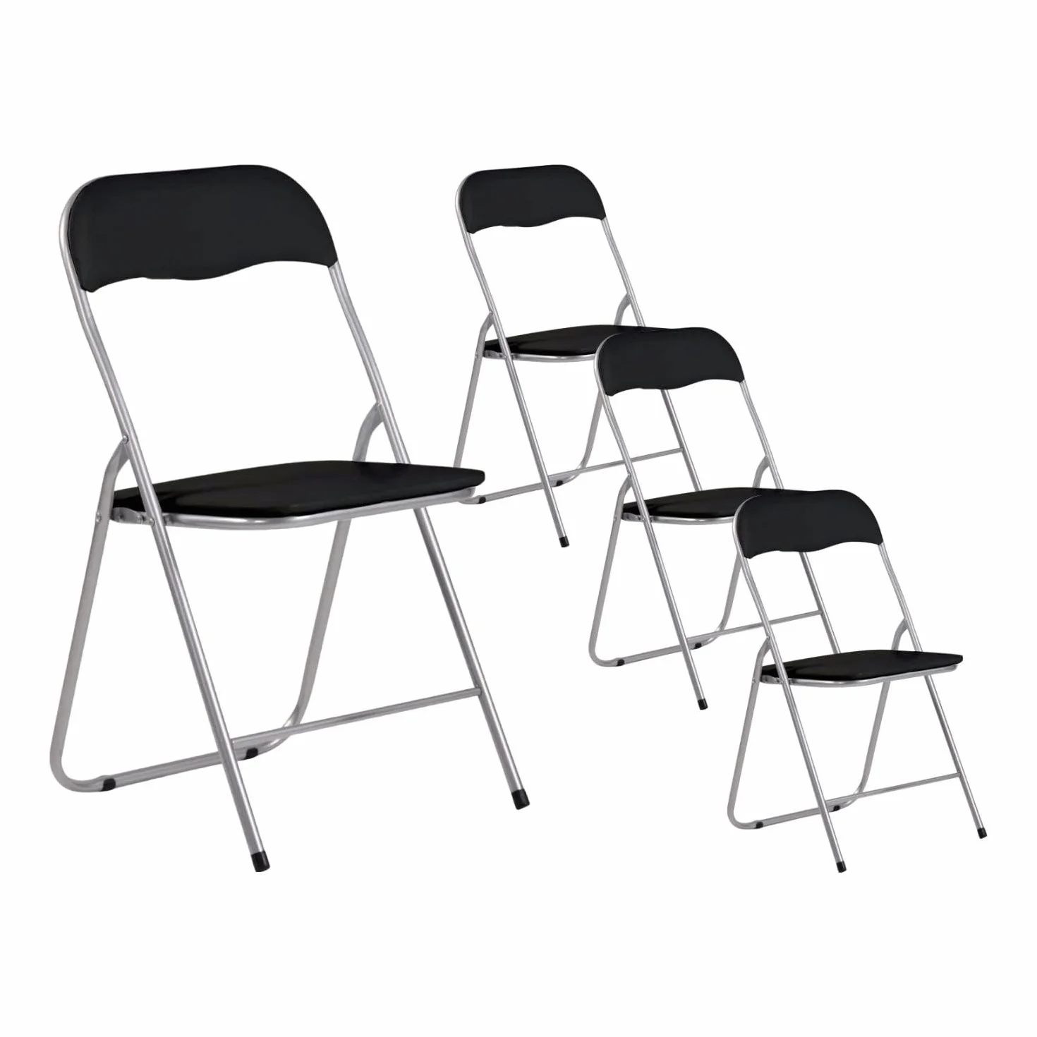 Sillas Plegables Acolchadas 44x46x79cm Pack 4