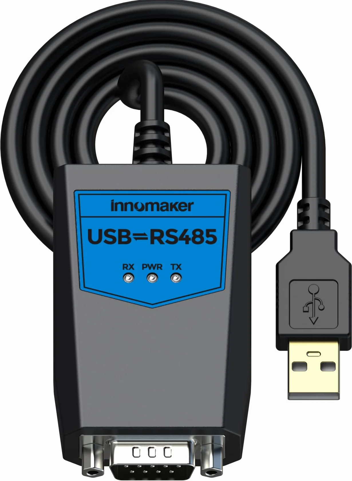innomaker Convertidor USB 2.0 a RS485 de Grado Industrial, basado en chipset FTDI, protección ESD, Aislamiento de señal y energía, Compatible con Windows 11,10,8, XP, MacOS, Linux