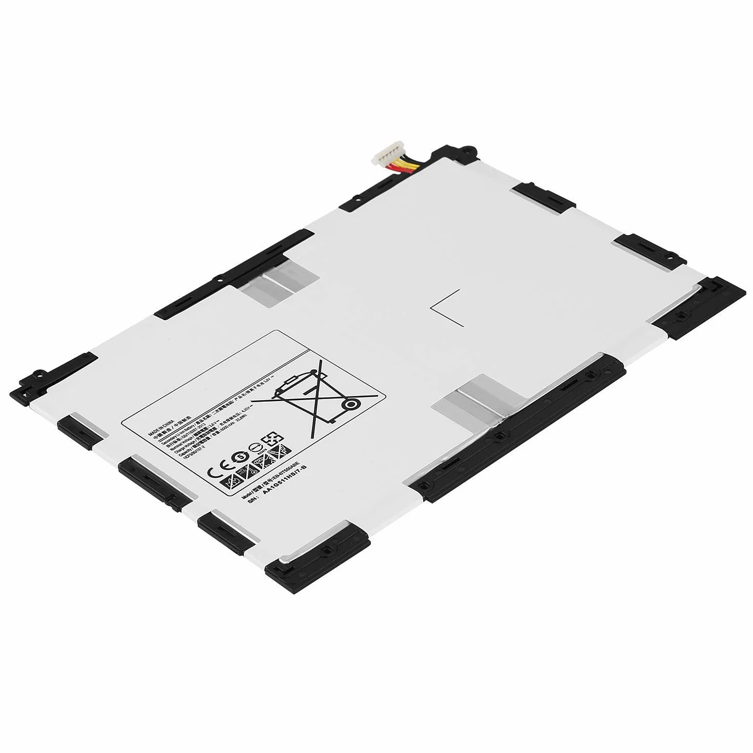 EB-BT550ABE (3.8V 22.8Wh 6000mAh) Tablet Baterías para Samsung Galaxy Tab A 9.7 SM-T550 SM-P550 SM-T555C SM-T555 SM-P351 Series EB-BT550ABA AA1G511HS EB-BT550 with Tools