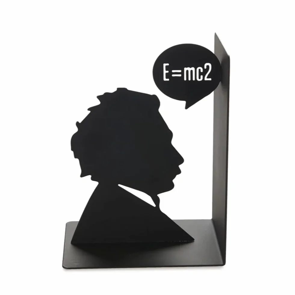 Balvi Sujetalibros Einstein Color Negro Decorativo Figura Albert Einstein