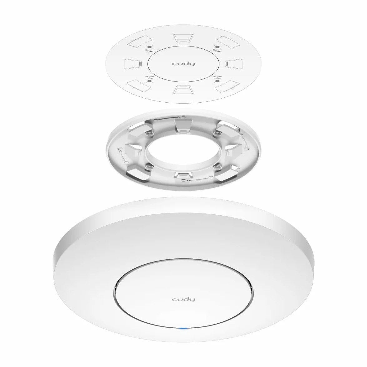 Cudy AX3000 2.5G WiFi 6 Punto de Acceso inalámbrico, 2.5Gbps RJ45, solución WiFi Comercial con Malla, MU-MIMO, Alimentado por PoE o CC, Cudy Mesh y App Soporten, AP3000