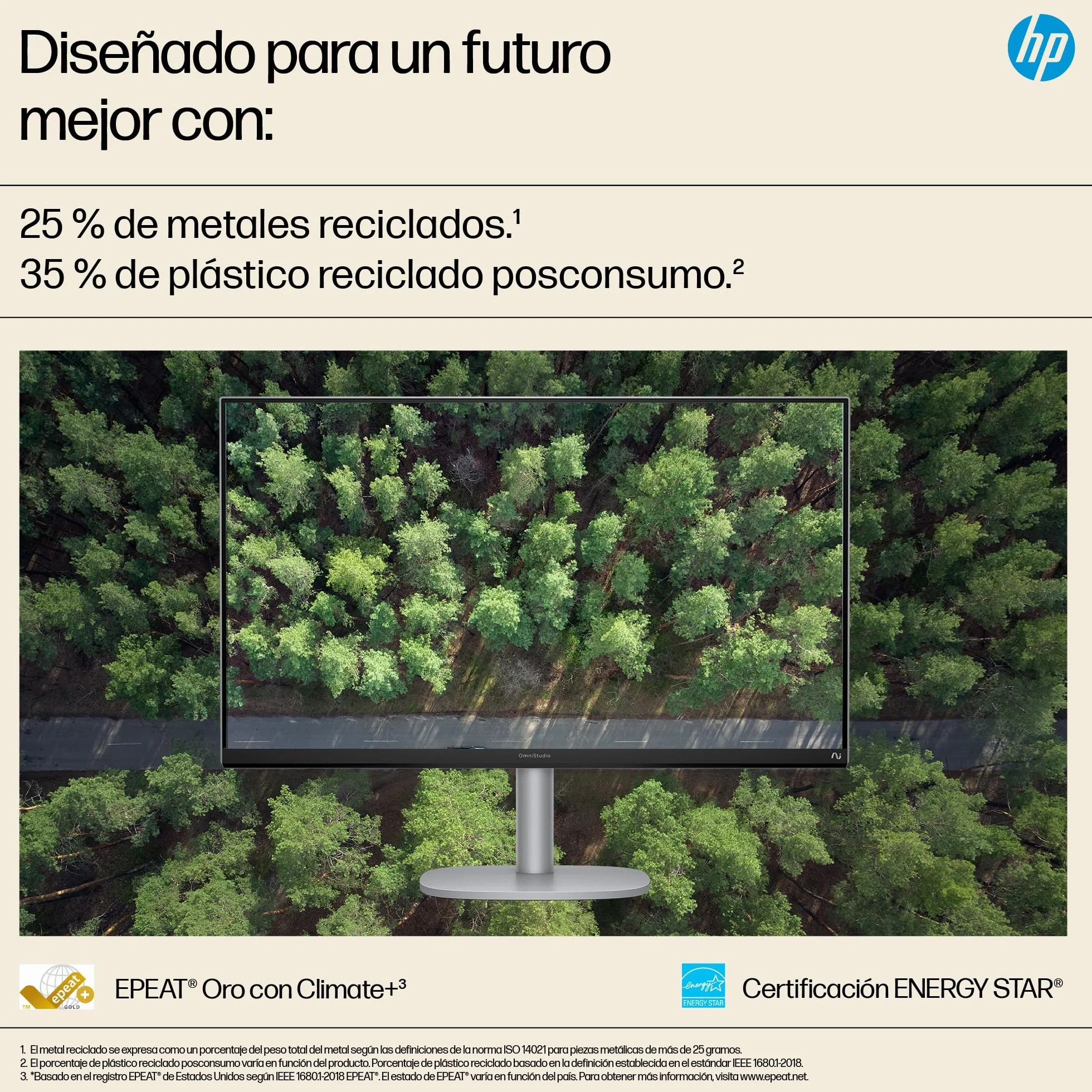 HP OmniStudio X All-in-One 27" 4K UHD (Procesador Intel Core Ultra 7 258V con IA, 32GB RAM, 1TB SSD, Gráficos Intel ARC, Windows 11 Home) Teclado QWERTY Español - Silver