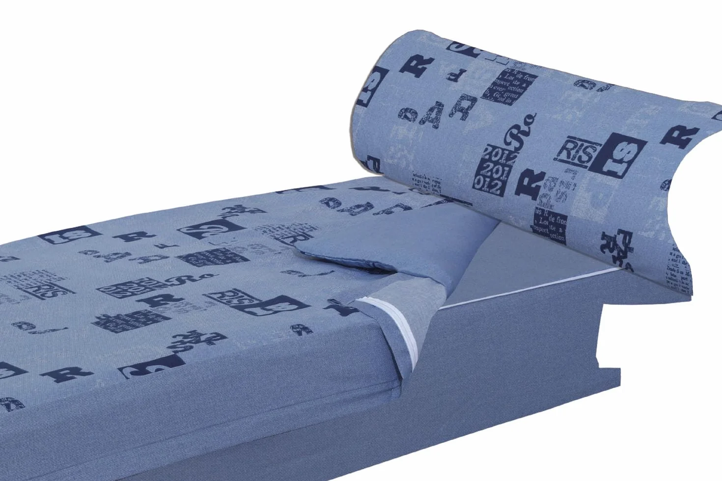 Montse Interiors, S.L. Saco nórdico Estampado con Cremallera y Bajera Ajustable (ACTTION, para Cama de 90x190/200)