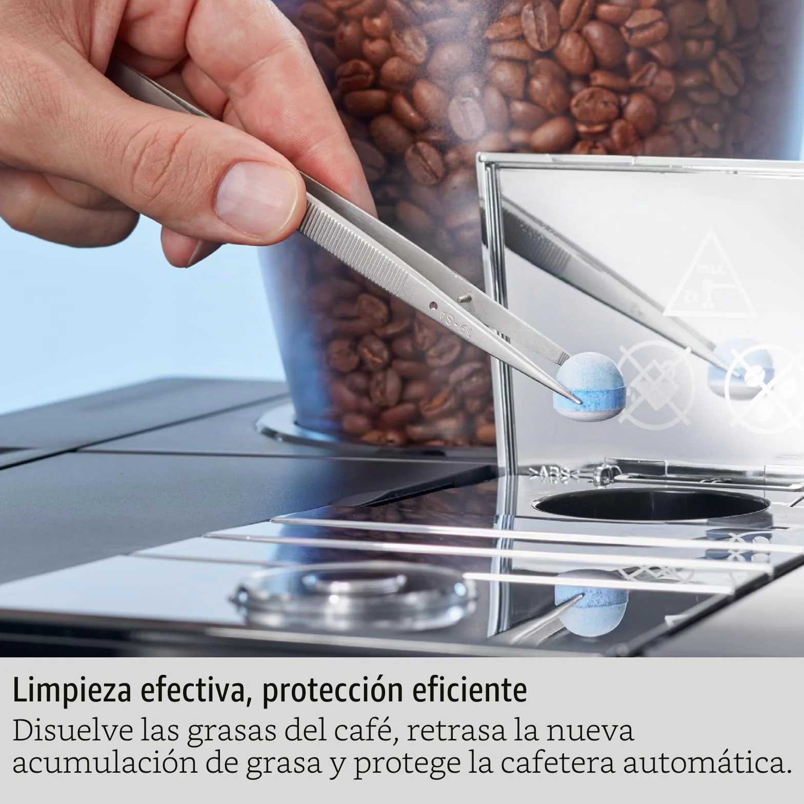 JURA Pastillas de limpieza de 3 fases 6 unidades Certificación TÜV Higiene