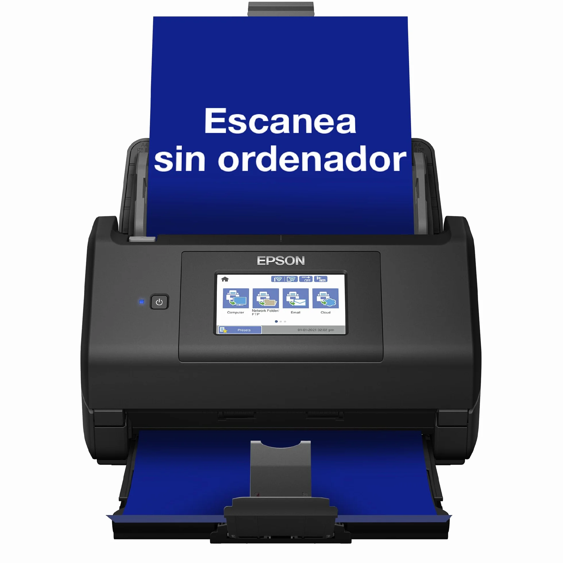 Epson - Workforce ES-580W, escáner de Documentos (sin PC, 35 páginas o 70 fotogramas por Minuto, hasta A4, escaneo a Doble Cara de una Sola Vez, orientación automática)