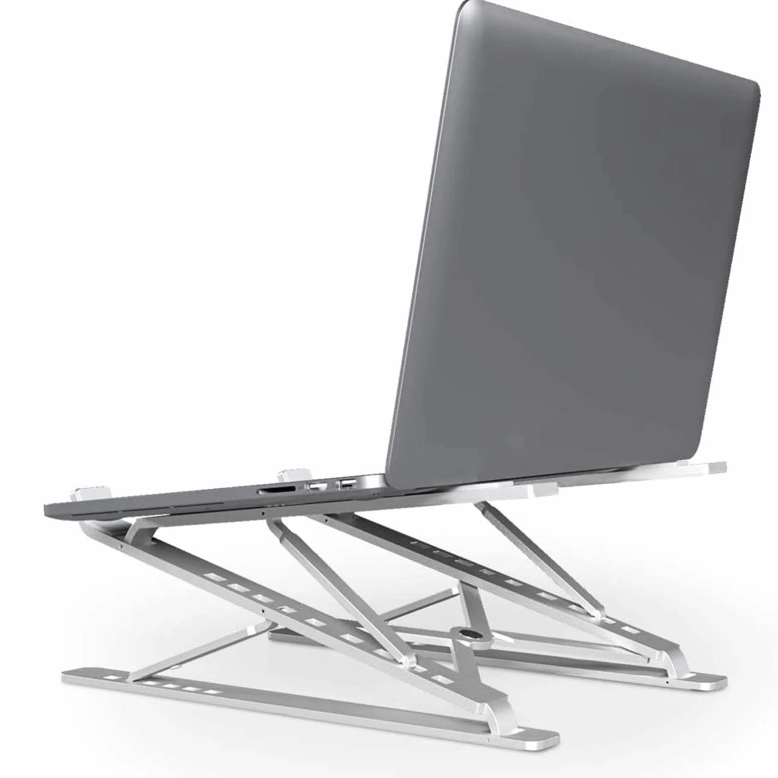 Soporte para Computadora Portátil, Soporte para Portátil con Ajuste De Altura De 6Niveles, Soporte Vertical Plegable De Aluminio para Tableta,Computadora Portátil 9,7-15,6''