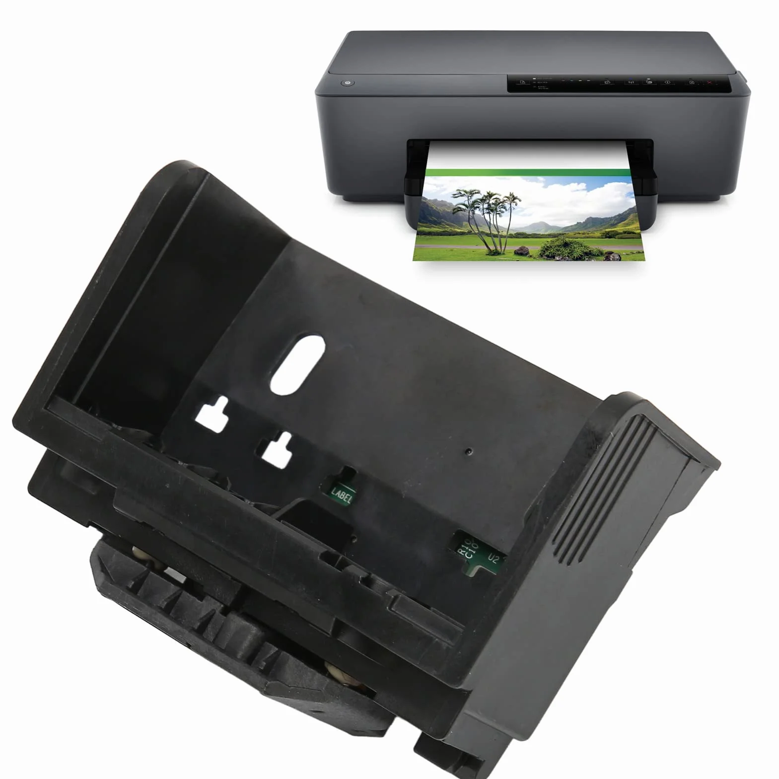 Cabezal de impresión de repuesto, cabezal de impresión de impresora, cabezal de impresión 934 935 compatible con HP Officejet PRO 6230 6830 6815 6812 6835, pieza de repuesto de la impresora