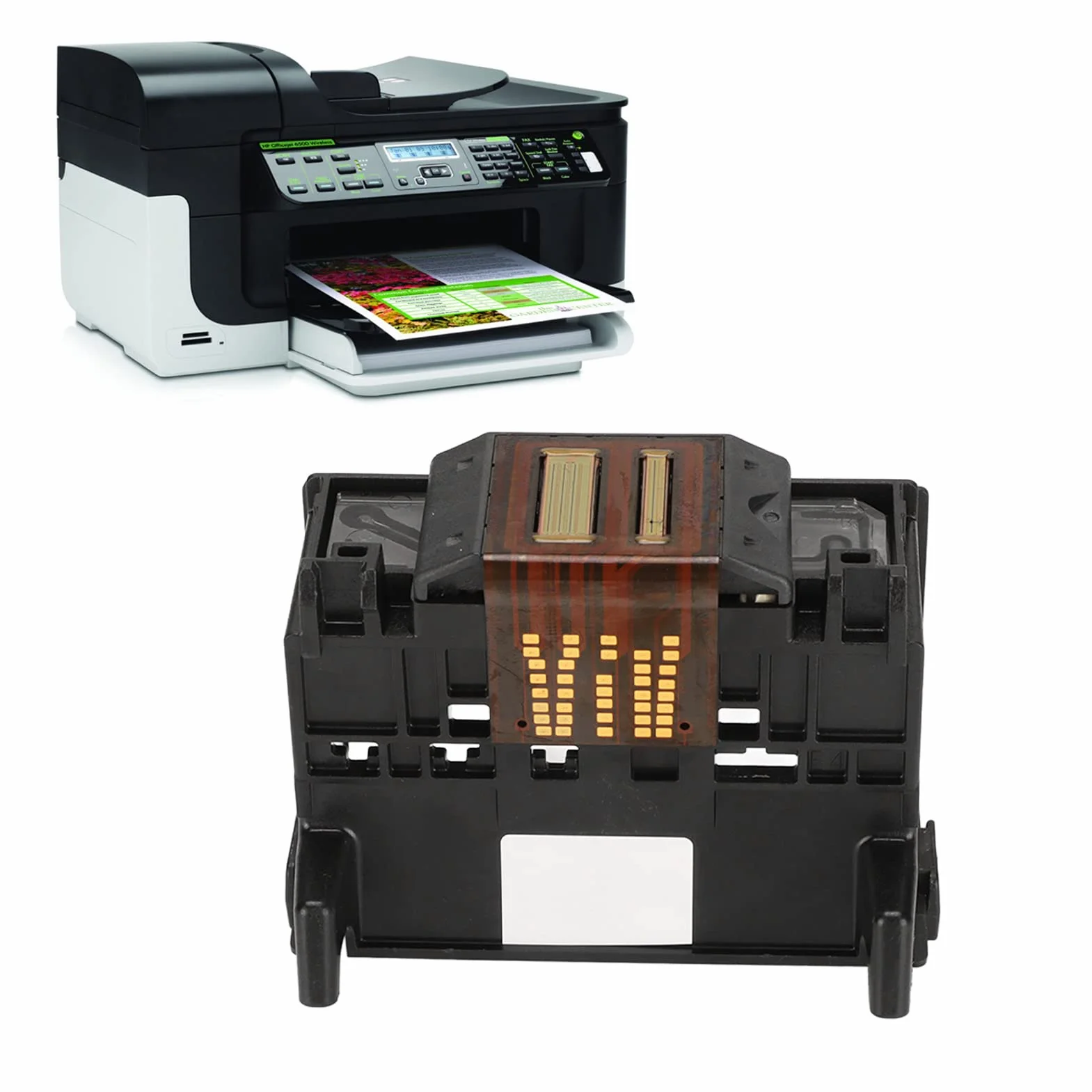 Cabezal de Impresión, Cabezal de Impresora de Repuesto, para Impresoras HP Officejet 6000 6500a 6500 7000 7500 7500a E709 E710
