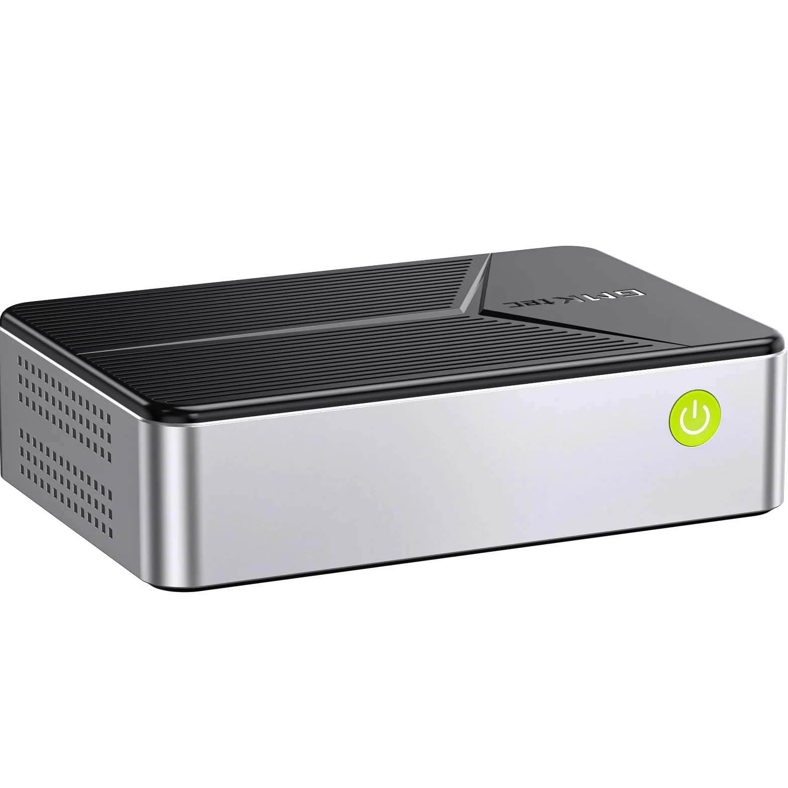 GMKtec Mini PC NAS, G9 Intel N150 Dual Boot Linux+OS Desktop Computer 12GB DDR5 64GB EMMC + 1TB M.2 SSD, 4 Ranuras M.2 NVMe, Nic Dual 2.5GbE, USB-C/USB 3.2 10Gbps, Almacenamiento Conectado a Red