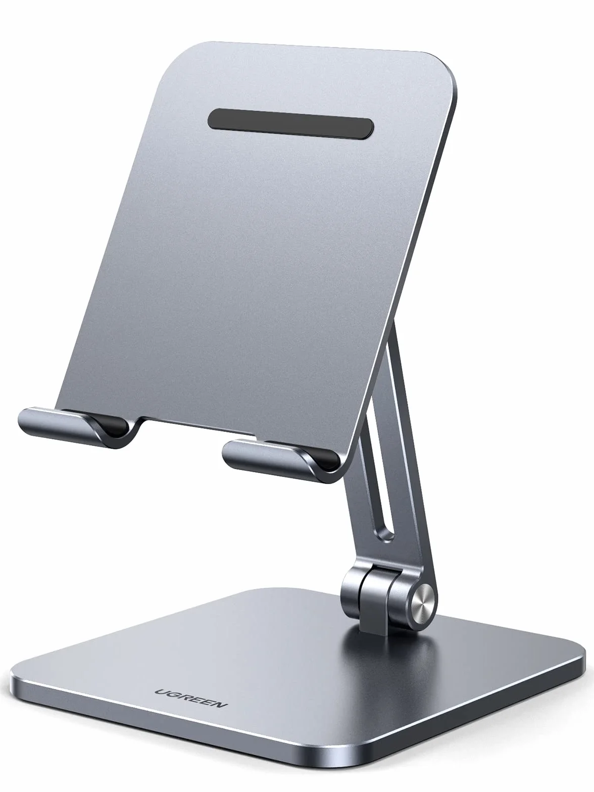 UGREEN Soporte Tablet Mesa | Stand Plegable para Móvil de Aluminio hasta 12,9 Compatible con iPad Galaxy Tab MediaPad iPhone 17 16 15 Gris