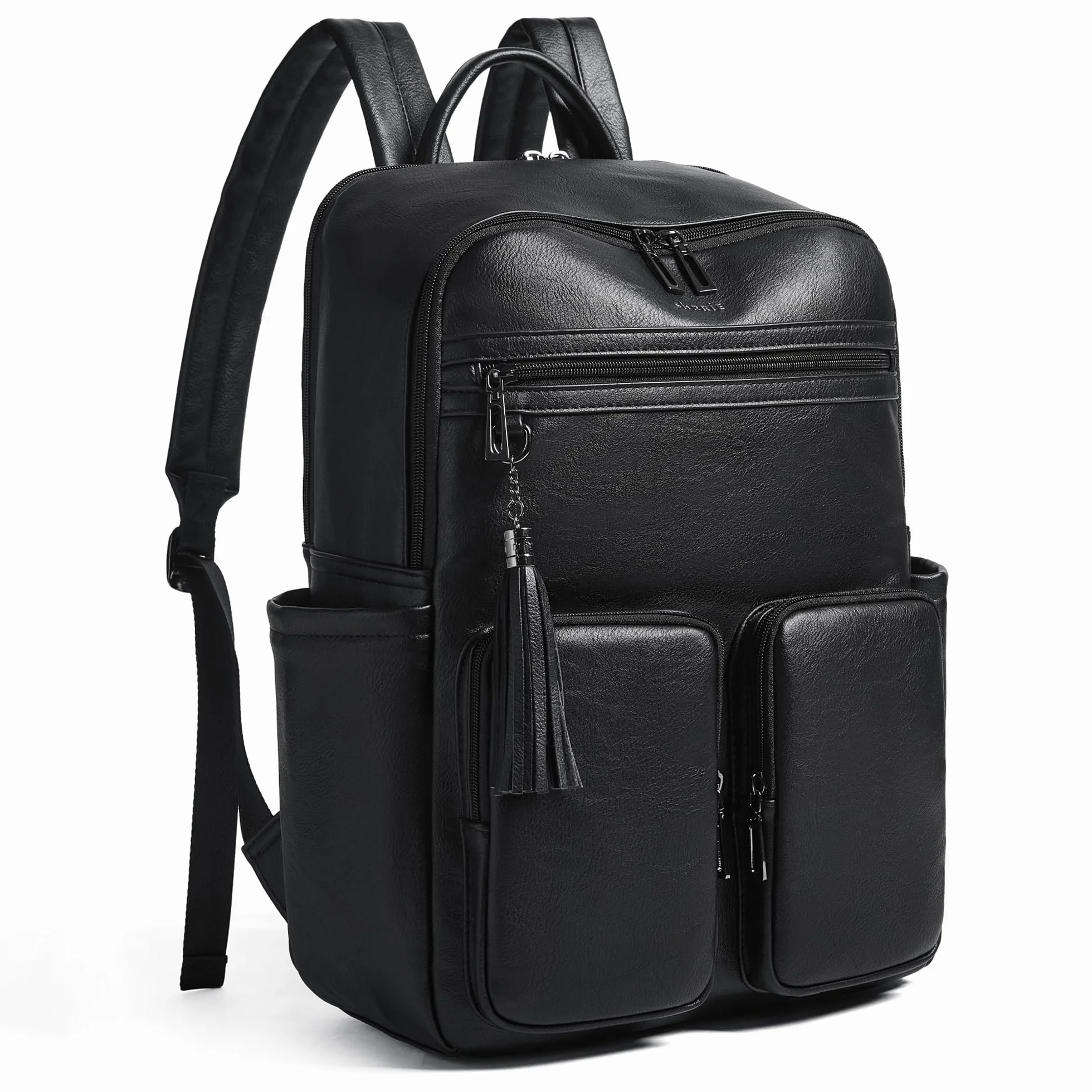 Shrrie Mochila para laptop para mujer de 16 pulgadas, mochila de viaje de cuero vegano, mochila de trabajo, negocios, mochila para portátil, profesora, universidad, mochila casual