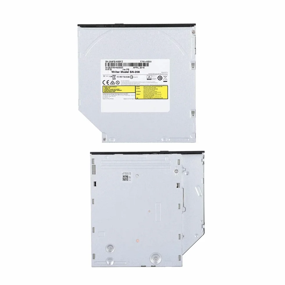Unidad óptica interna, unidad de DVD para computadora portátil, grabadora de DVD-RW CD DVD RW Rom Burner, reemplazo de la computadora portátil Carga de la bandeja de PC delgada, dispositivo de unidad
