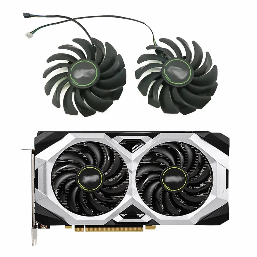 Ventilador para tarjetas gráficas compatible con MSI RTX 2060/2060 SUPER/2070/2070 SUPER Ventus, 85 mm, 4 pines, 30 dB, Ordenador de escritorio