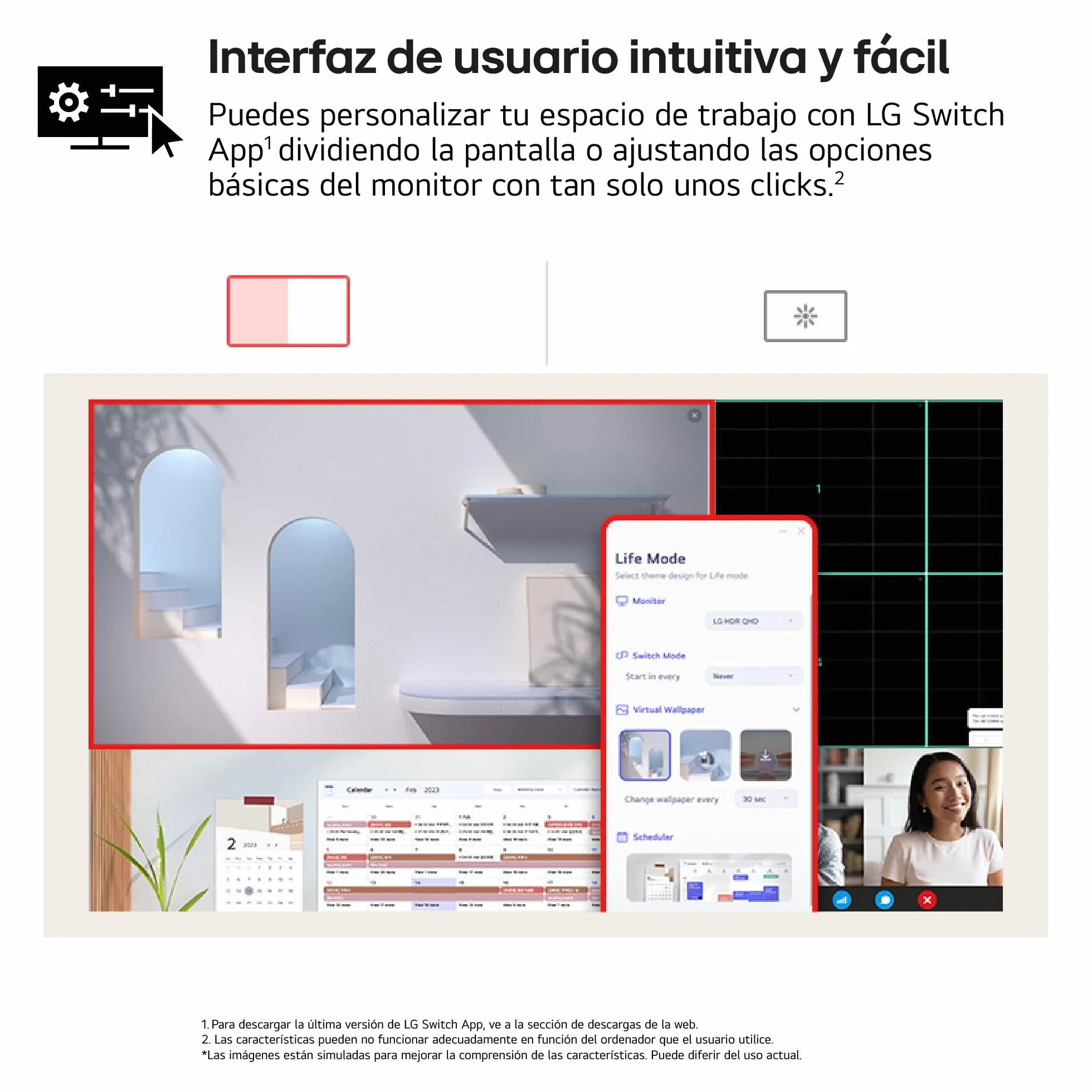 LG 27US500-W - Monitor 4K UltraHD 27", Panel IPS 3840x2160 (16:9), HDR10, Super Resolution+, DCI-P3 90%, 2× HDMI 2.0 y DisplayPort 1.4, 60 Hz, 5 ms, Inclinación Ajustable, Blanco