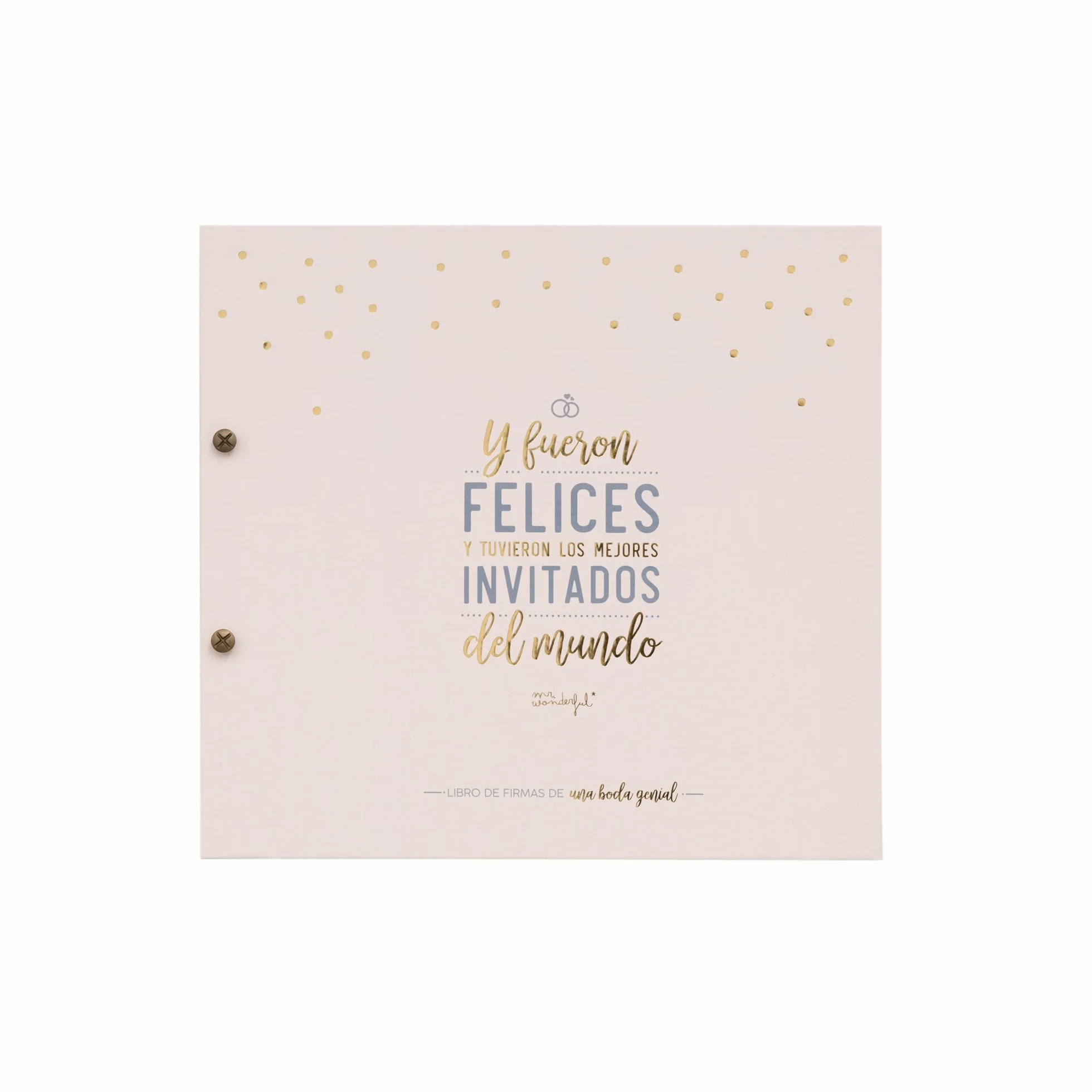 Mr. Wonderful MRW10 Libro de firmas de boda 24x25x1.5 cm