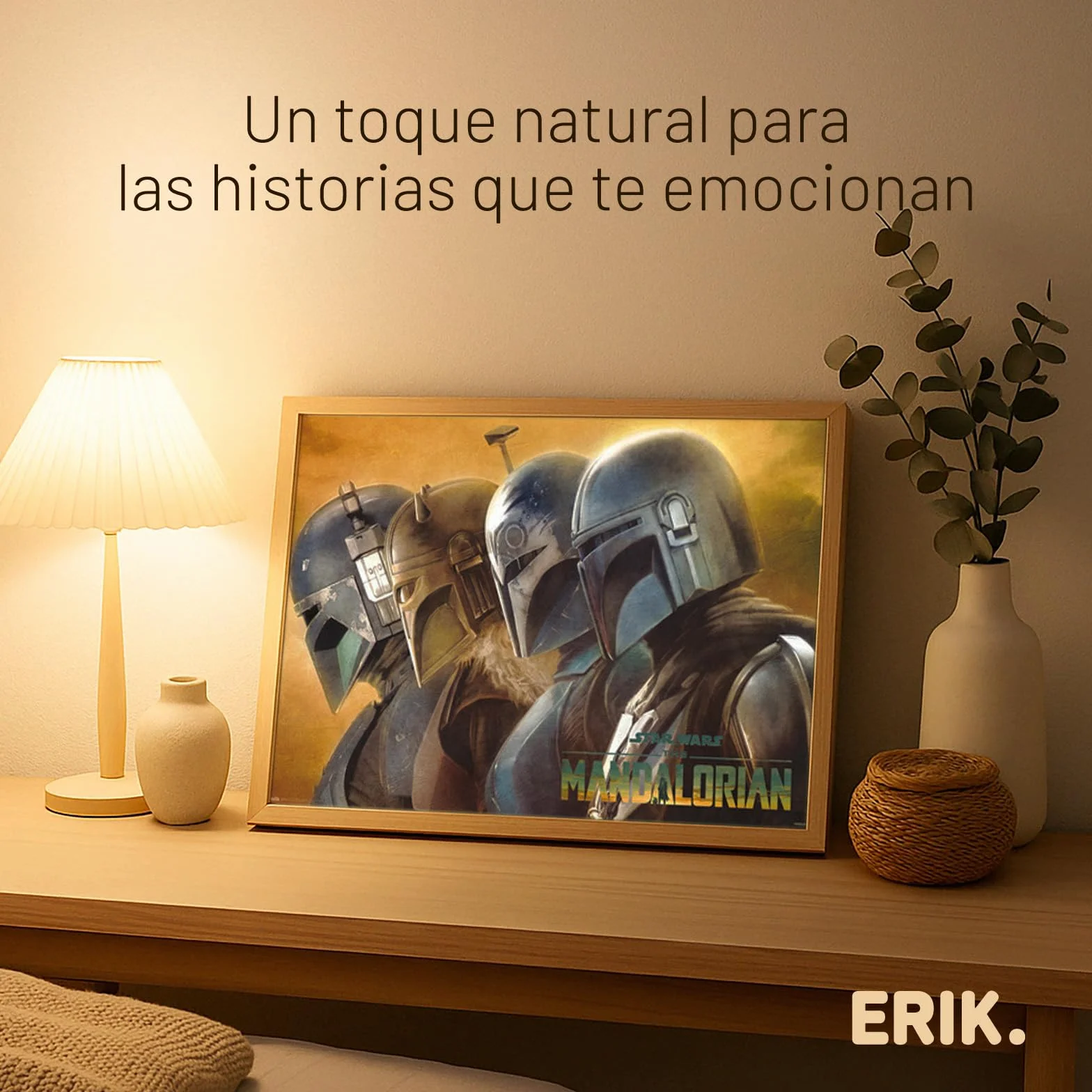 Grupo Erik Marco A2 Madera 42x59,4 cm marron haya - Marcos para cuadros Decoracion hogar